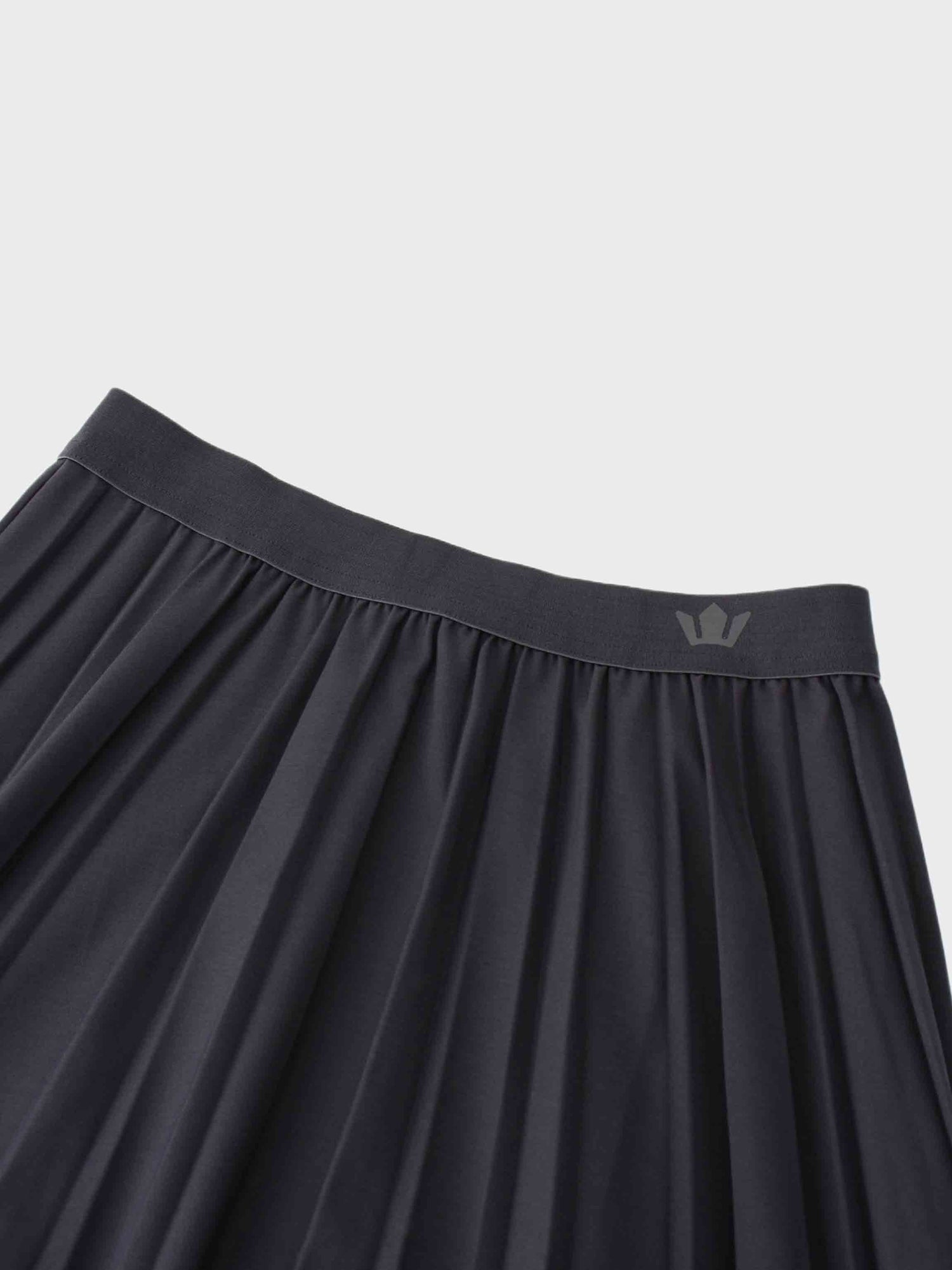 Pleated Skirt 35&quot;-Dark Grey