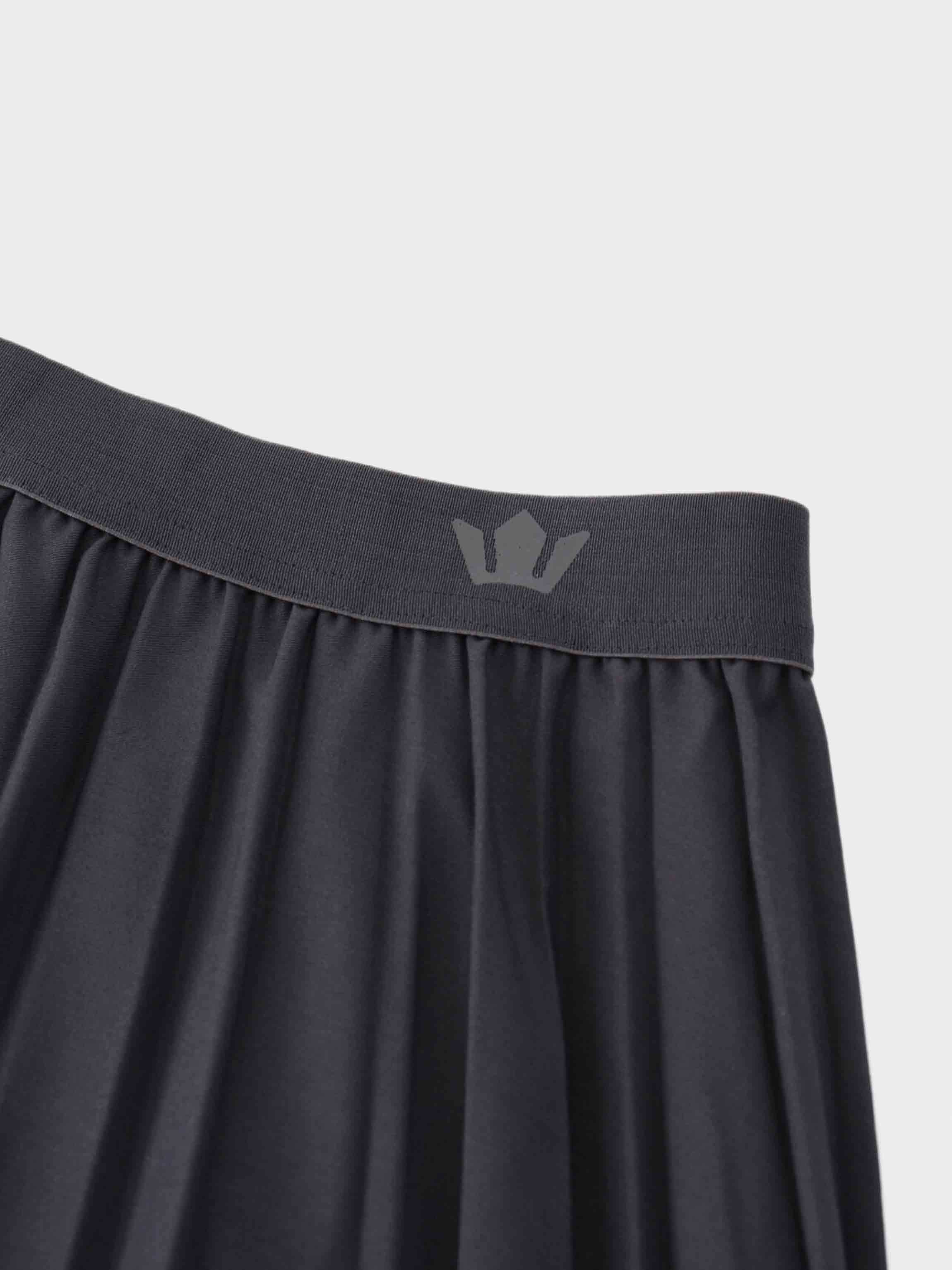 Pleated Skirt 35&quot;-Dark Grey