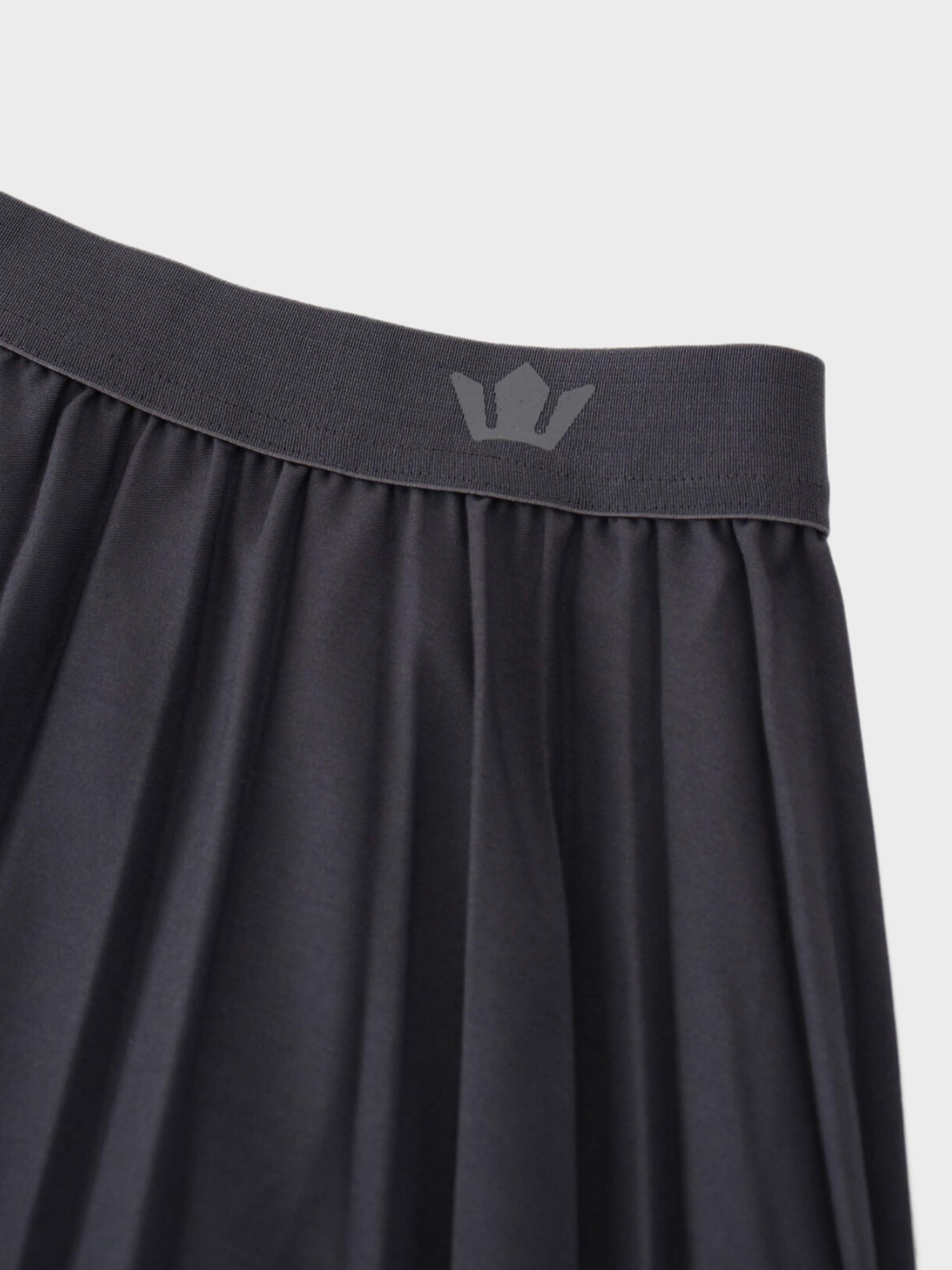 Pleated Skirt 37&quot;-Dark Grey