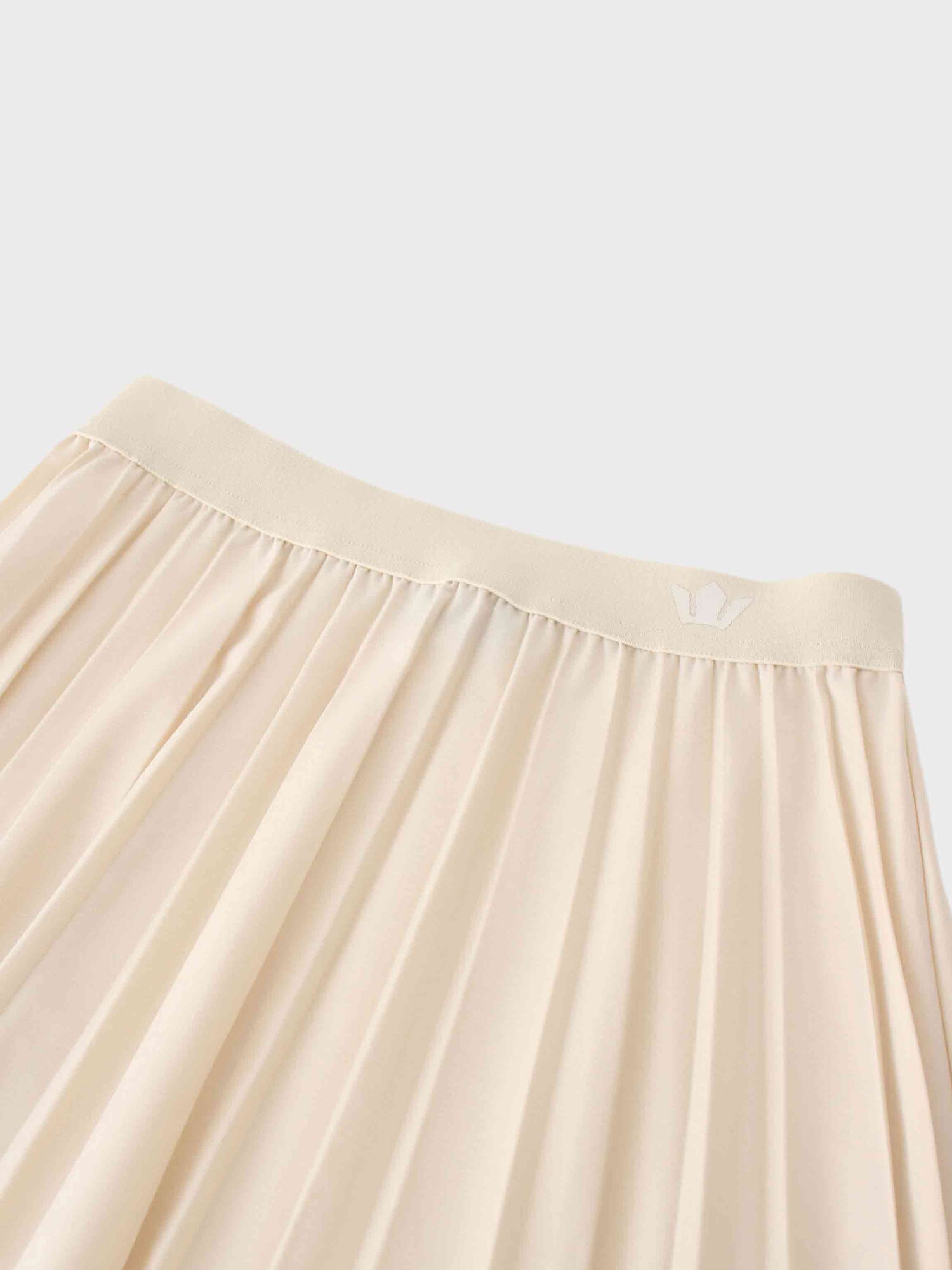 Pleated Skirt 35&quot;-Ivory