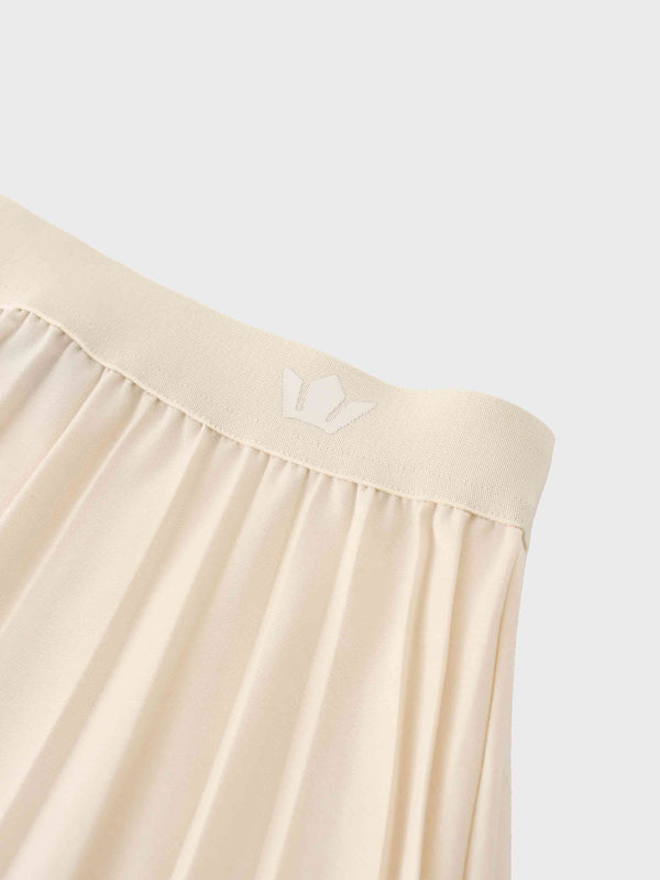Pleated Skirt 35"-Ivory