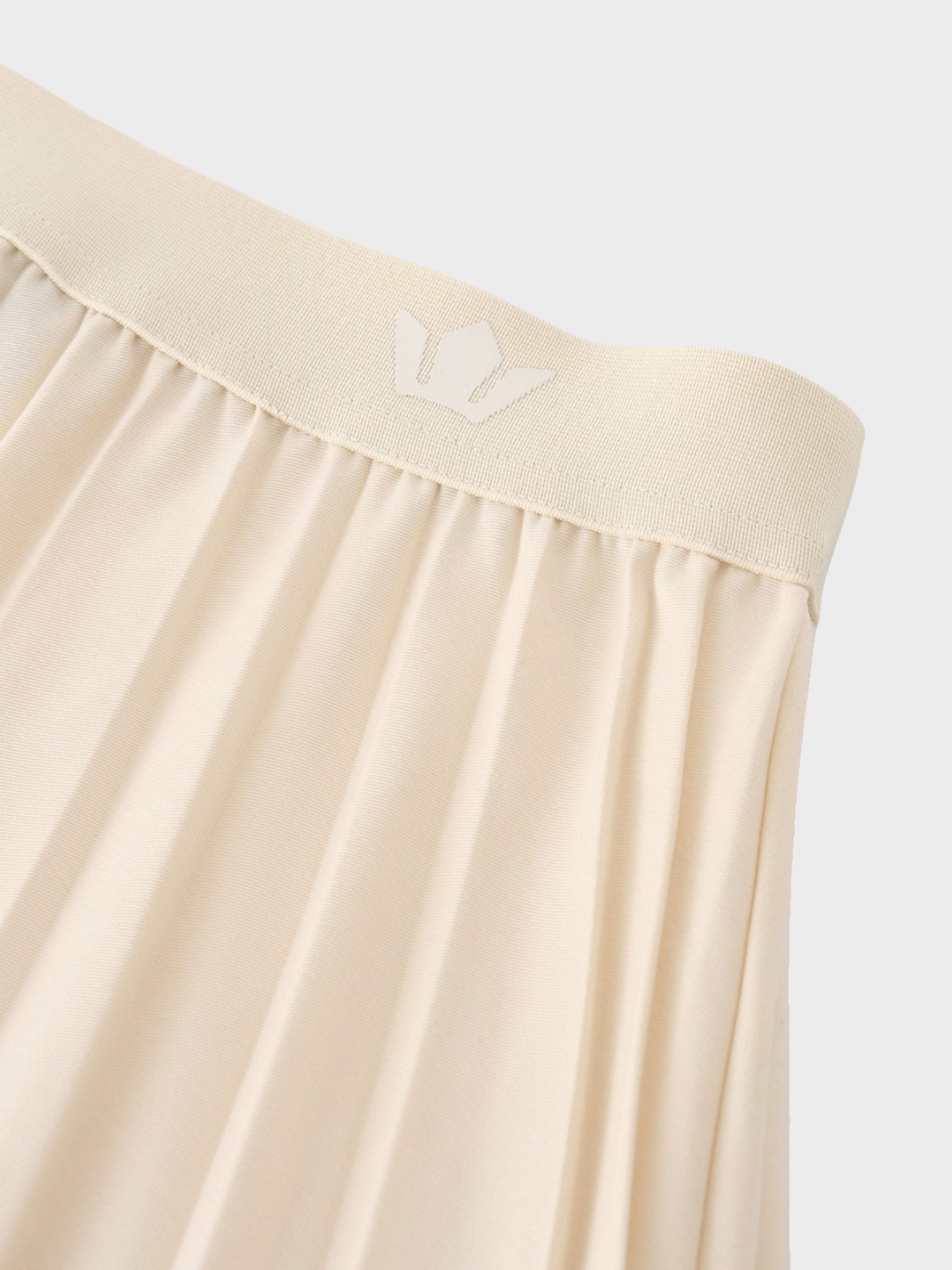 Pleated Skirt 37&quot;-Ivory