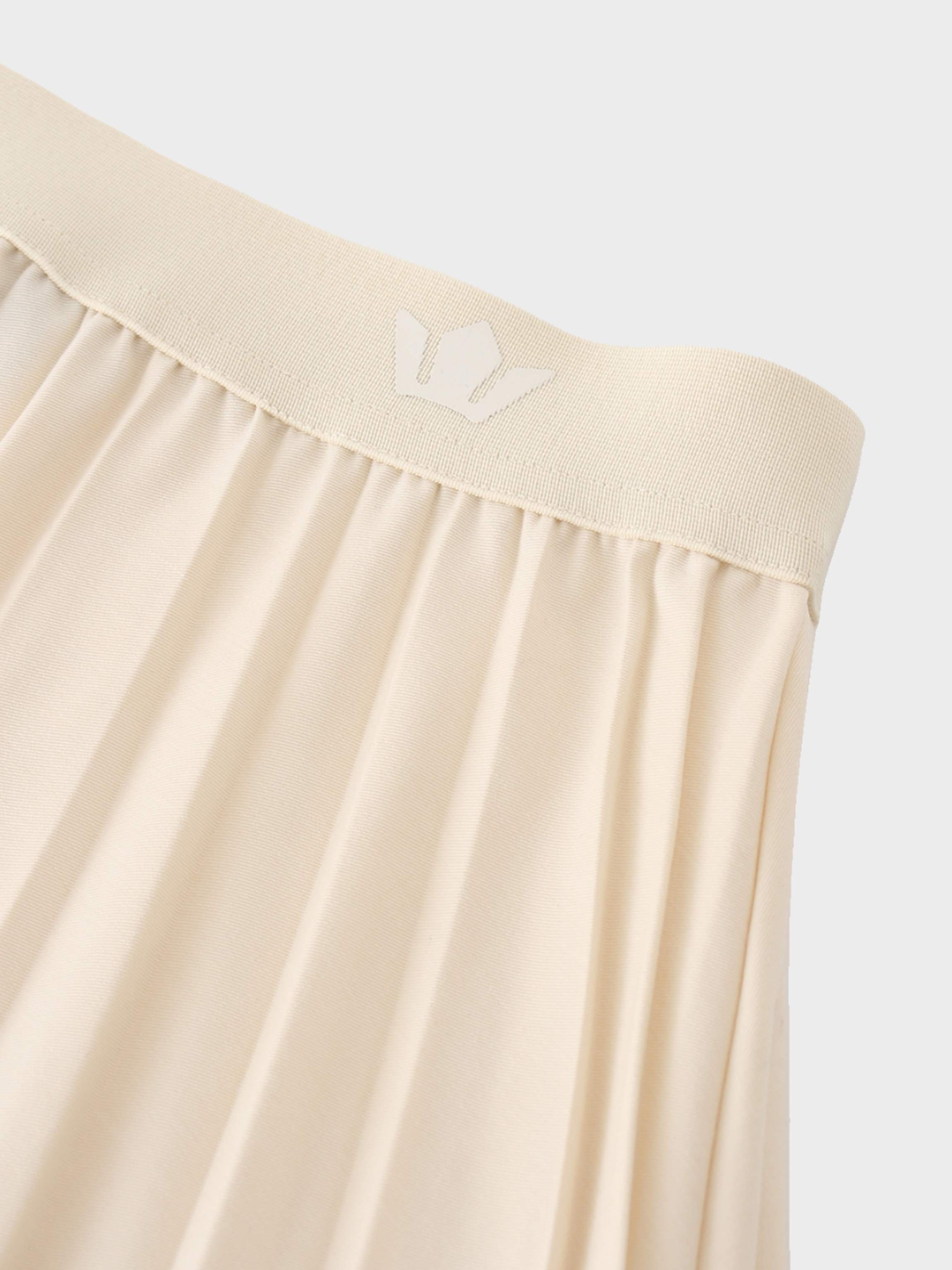 Pleated Skirt 37&quot;-Ivory