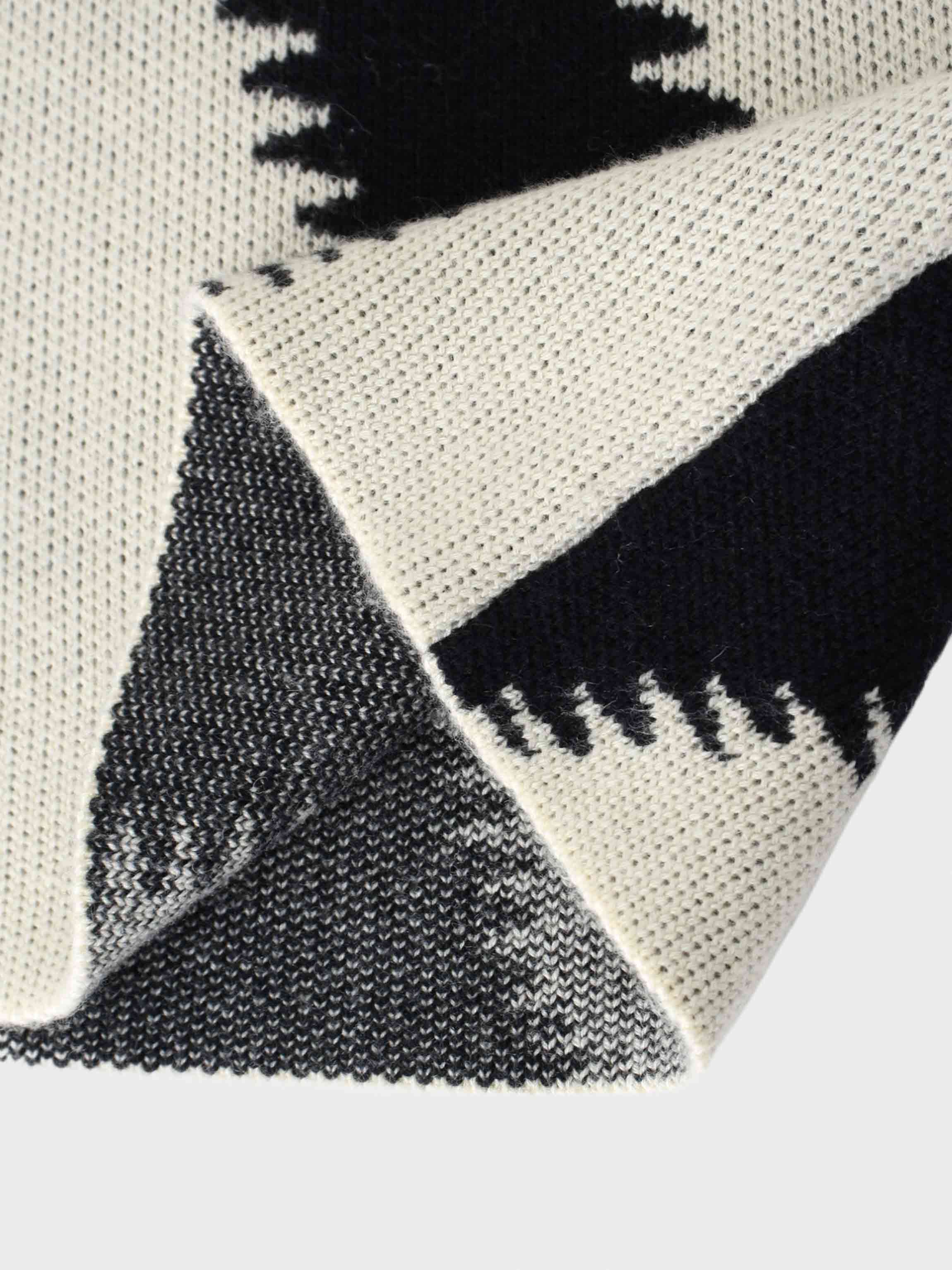 Wave Sweater-Black/White