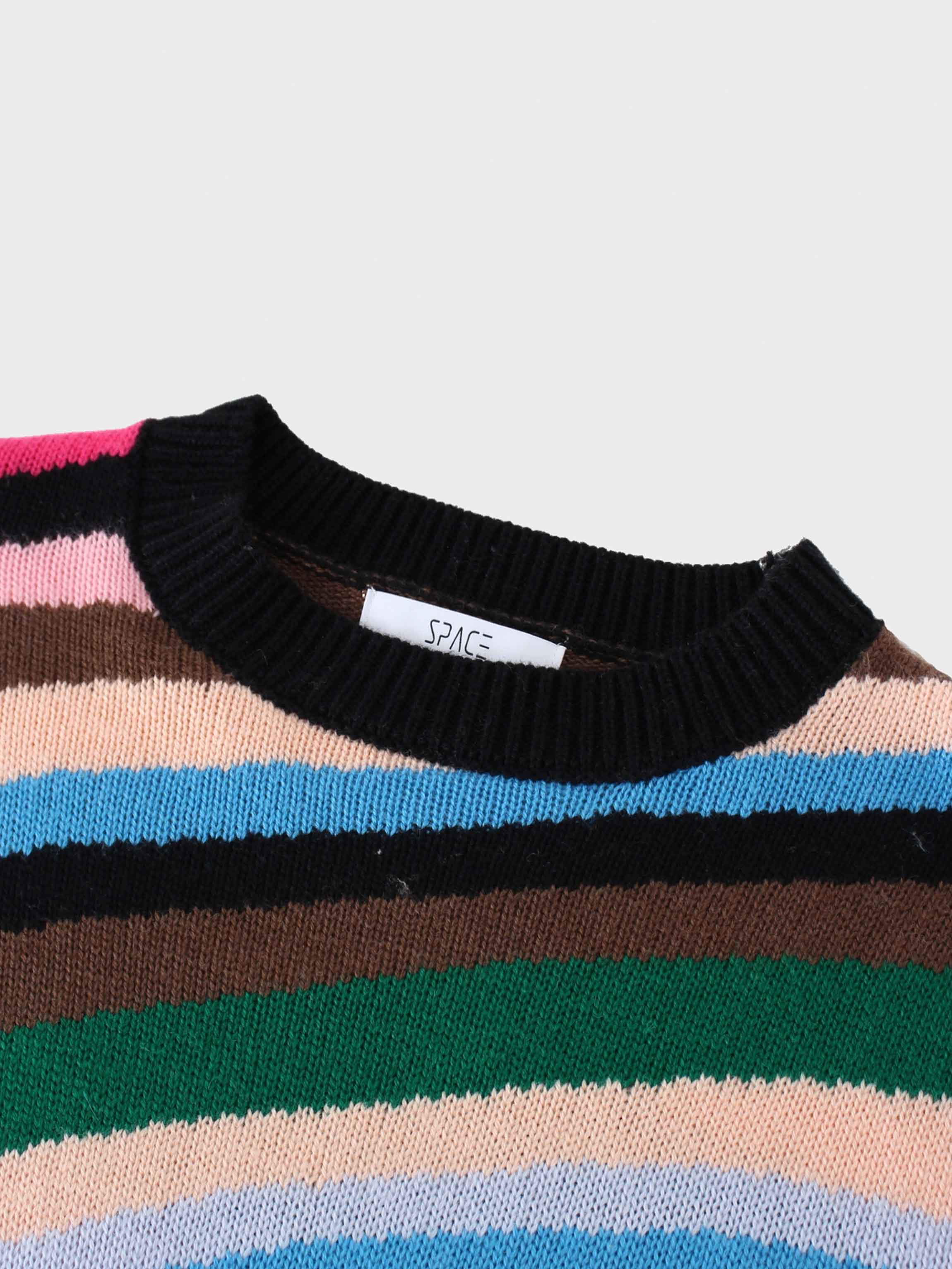 Rainbow Stripe Sweater-Multi