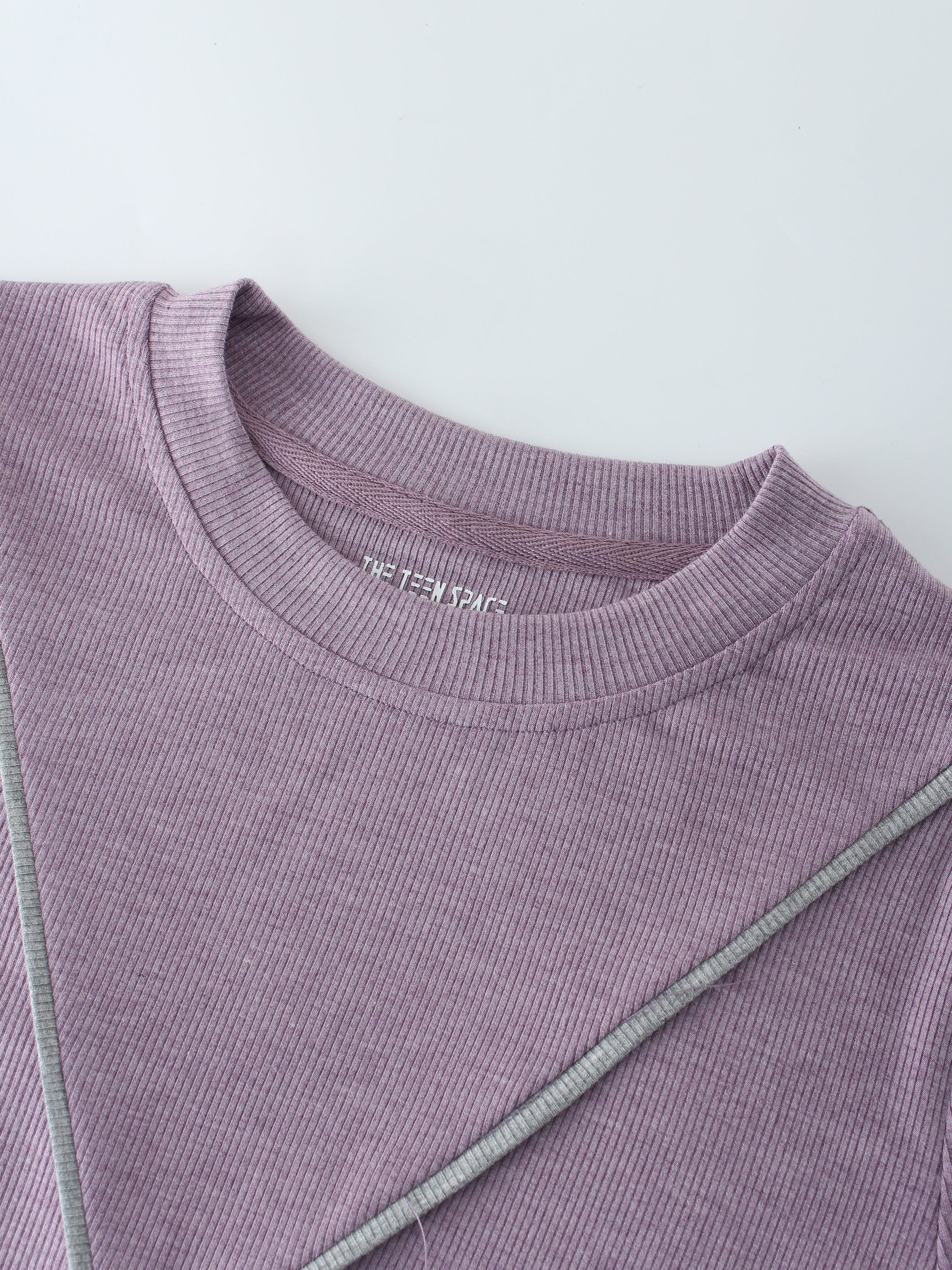 X BANDED SHIRT-LILAC/GREY