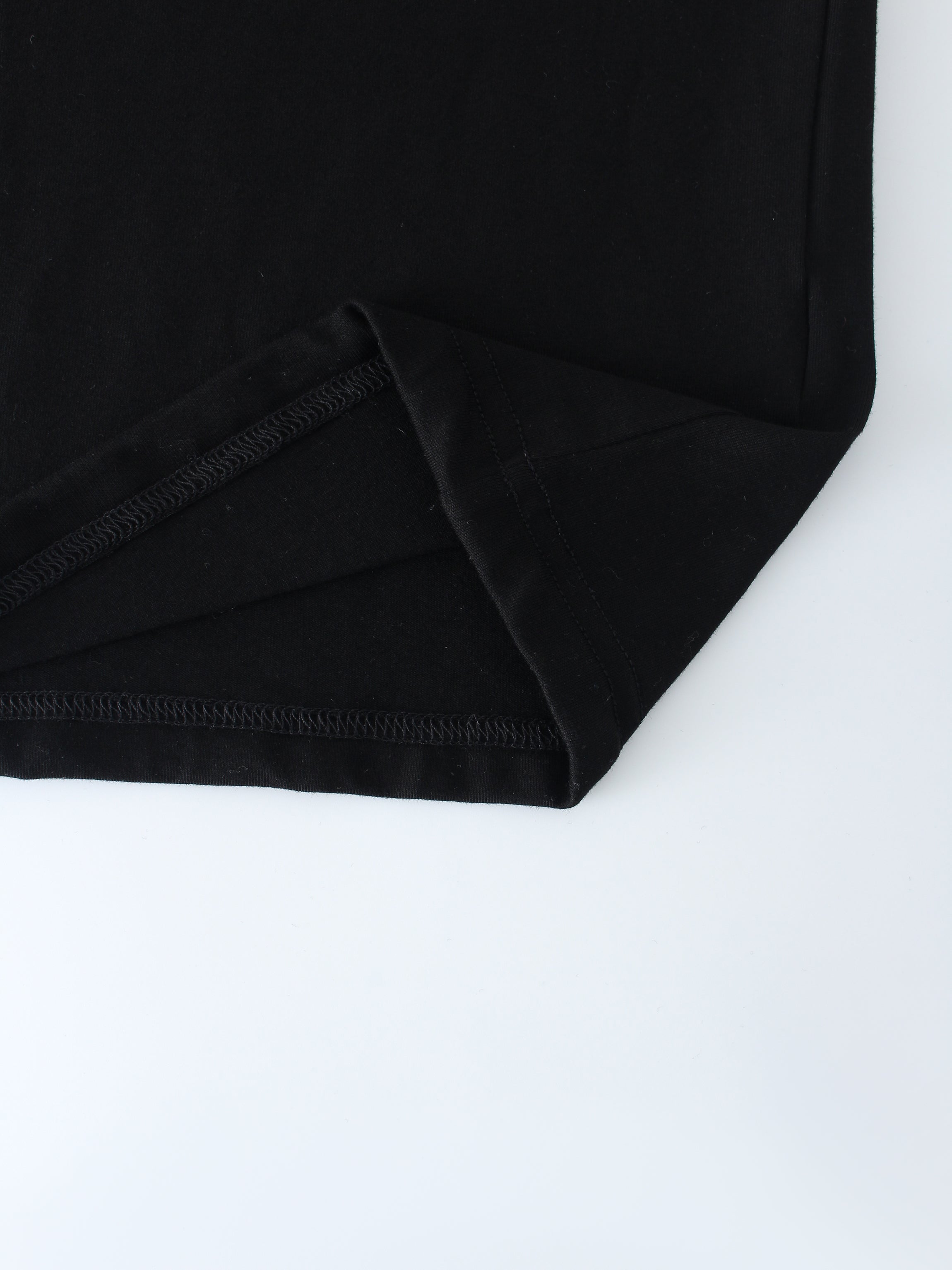 DRAWSTRING TEE-BLACK