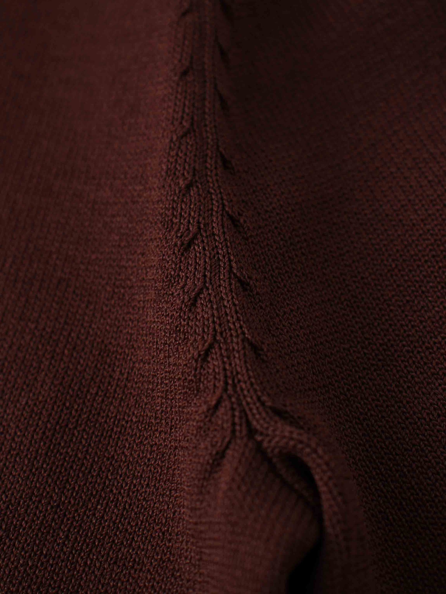Pearl Button Collar Sweater-Brown/Tan