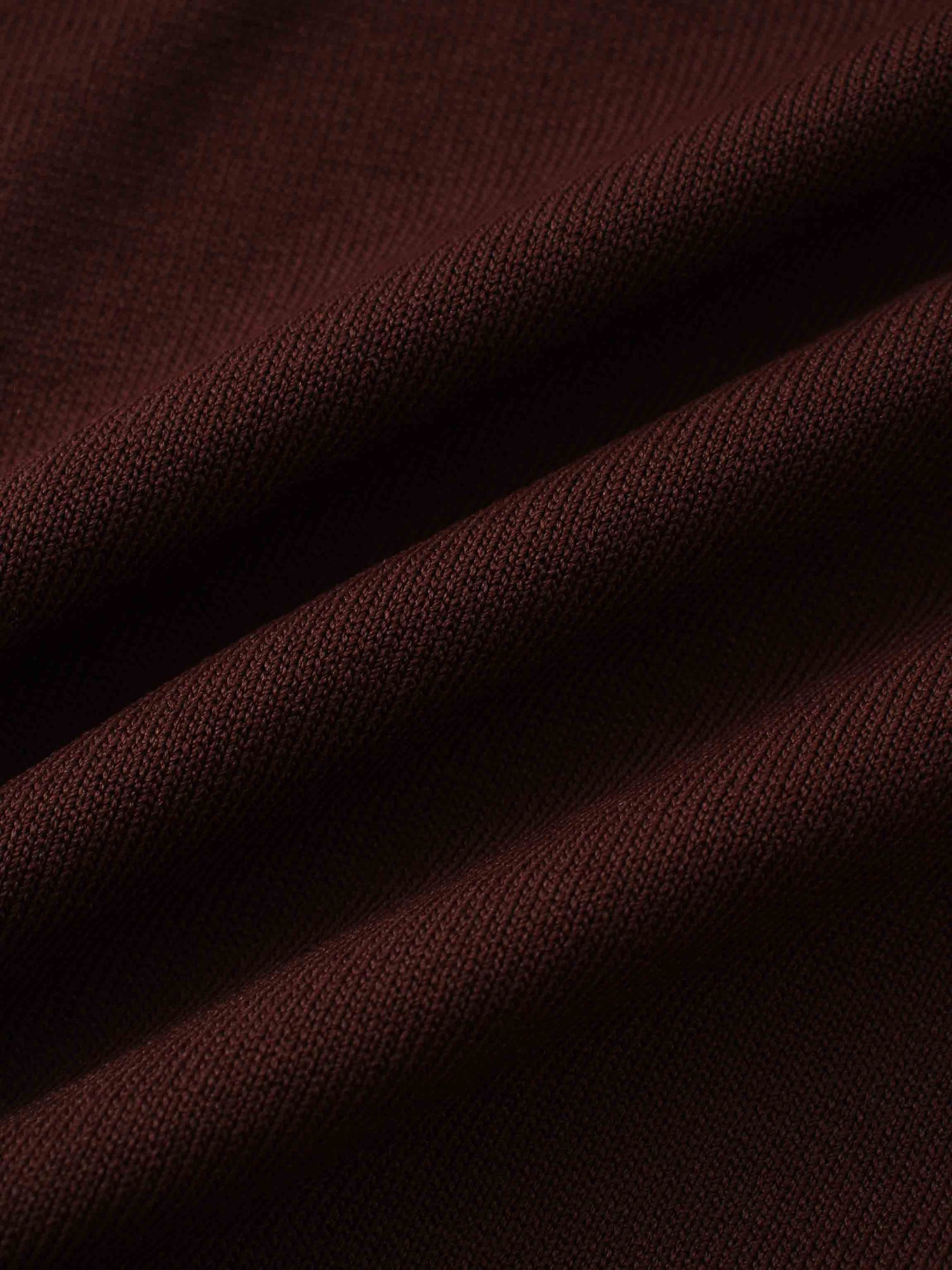 Pearl Button Collar Sweater-Brown/Tan