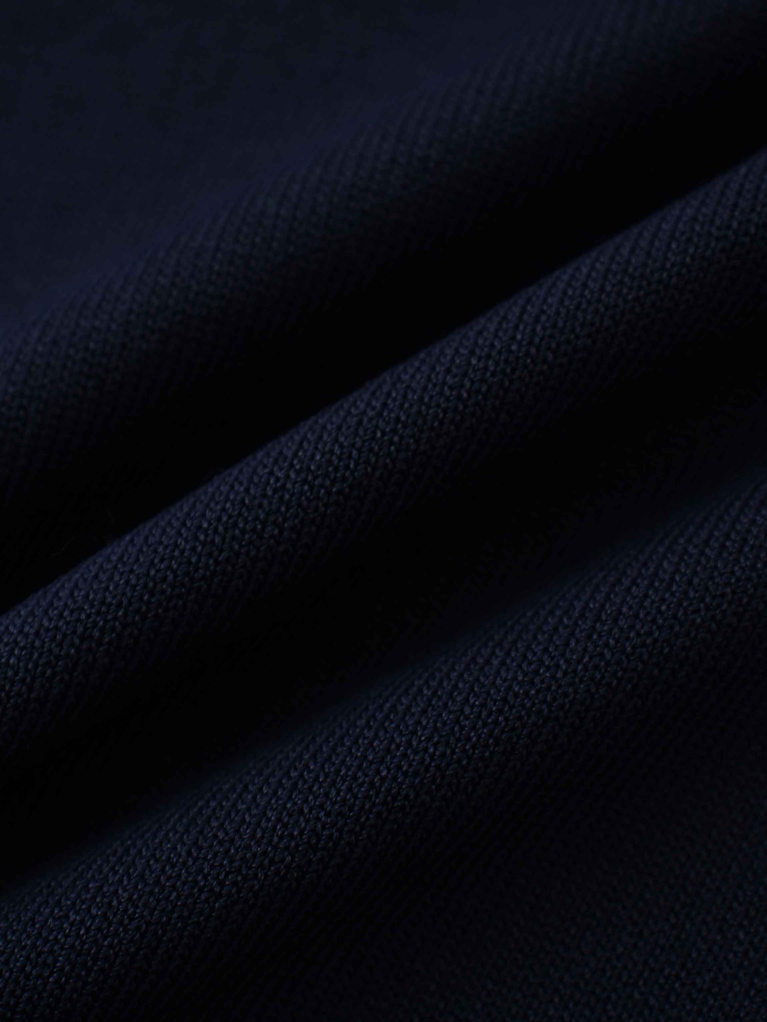 Pearl Button Collar Sweater-Navy/Cream