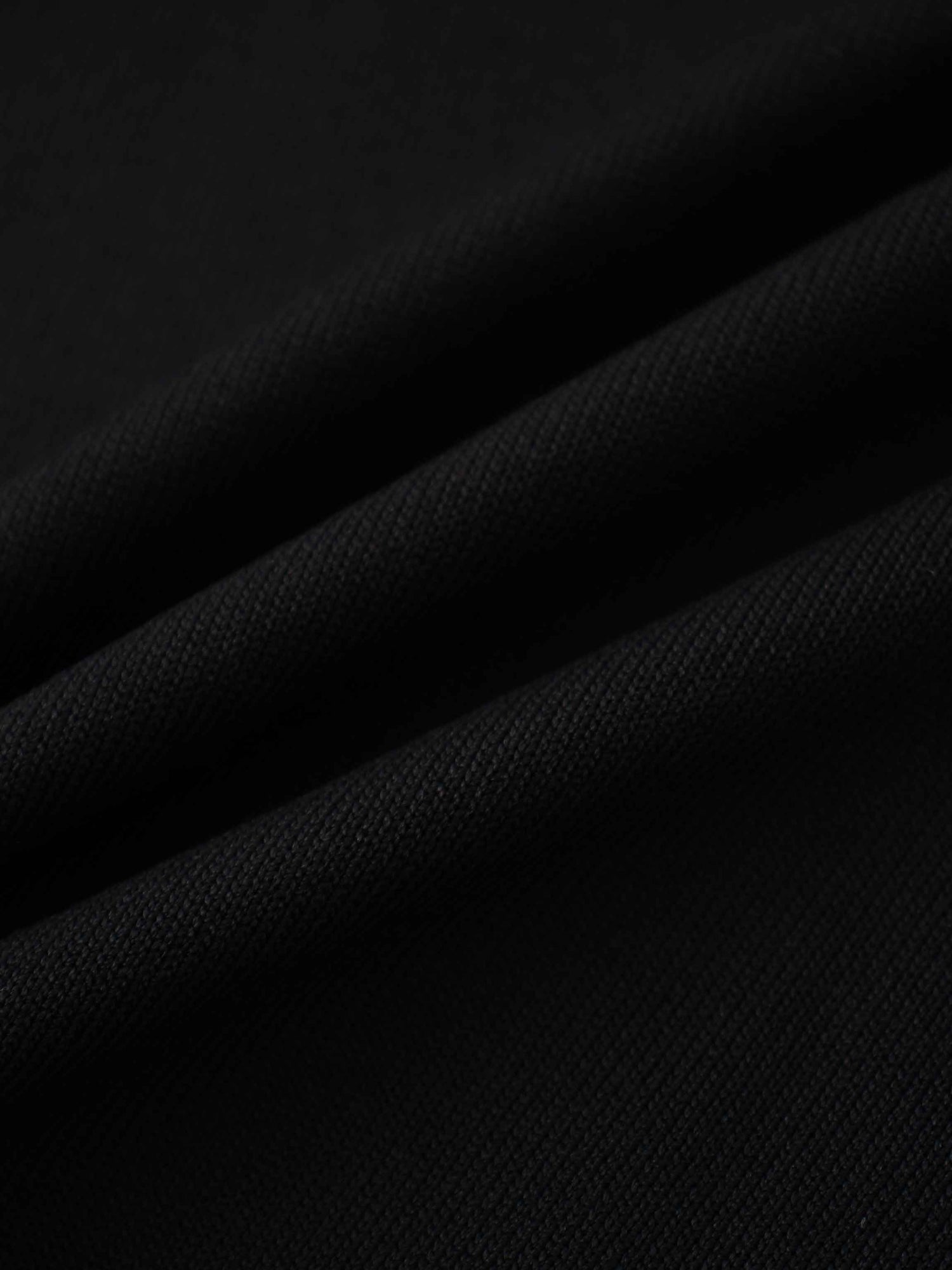 Pearl Button Collar Sweater-Black/Cream