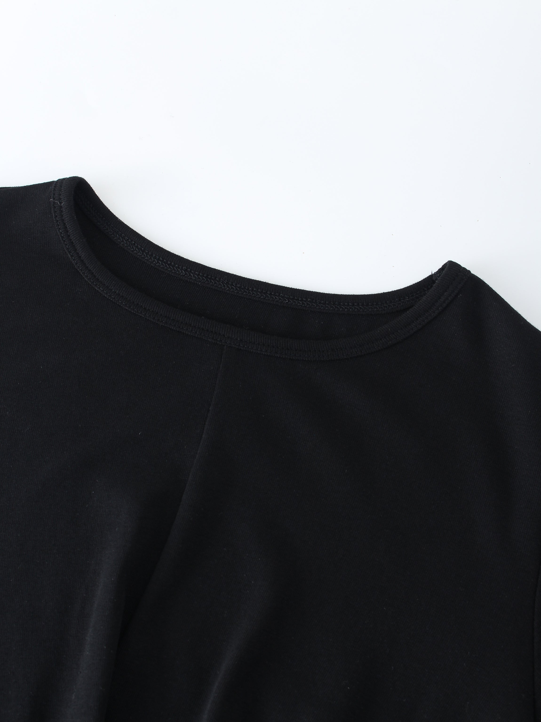 KNOT TEE-BLACK