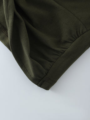 KNOT TEE-OLIVE GREEN