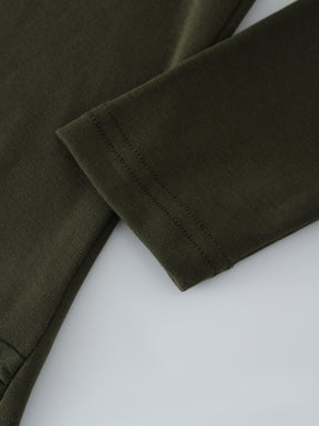 KNOT TEE-OLIVE GREEN