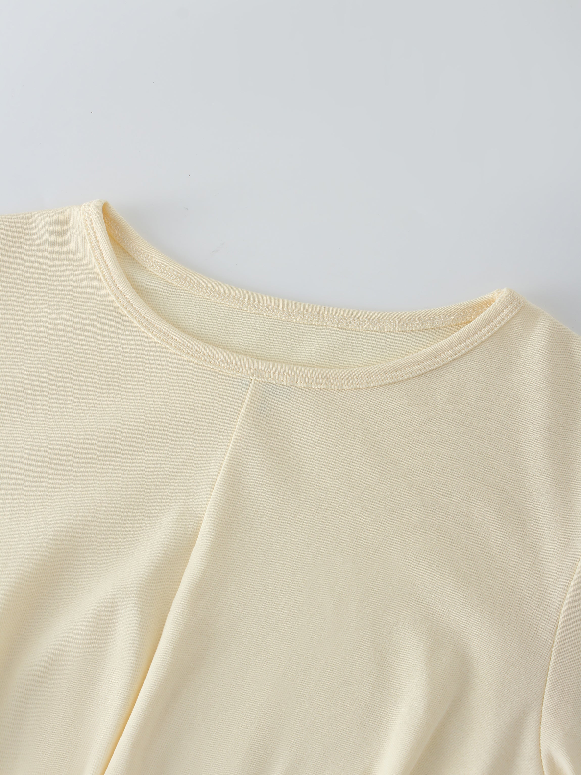 KNOT TEE-VANILLA