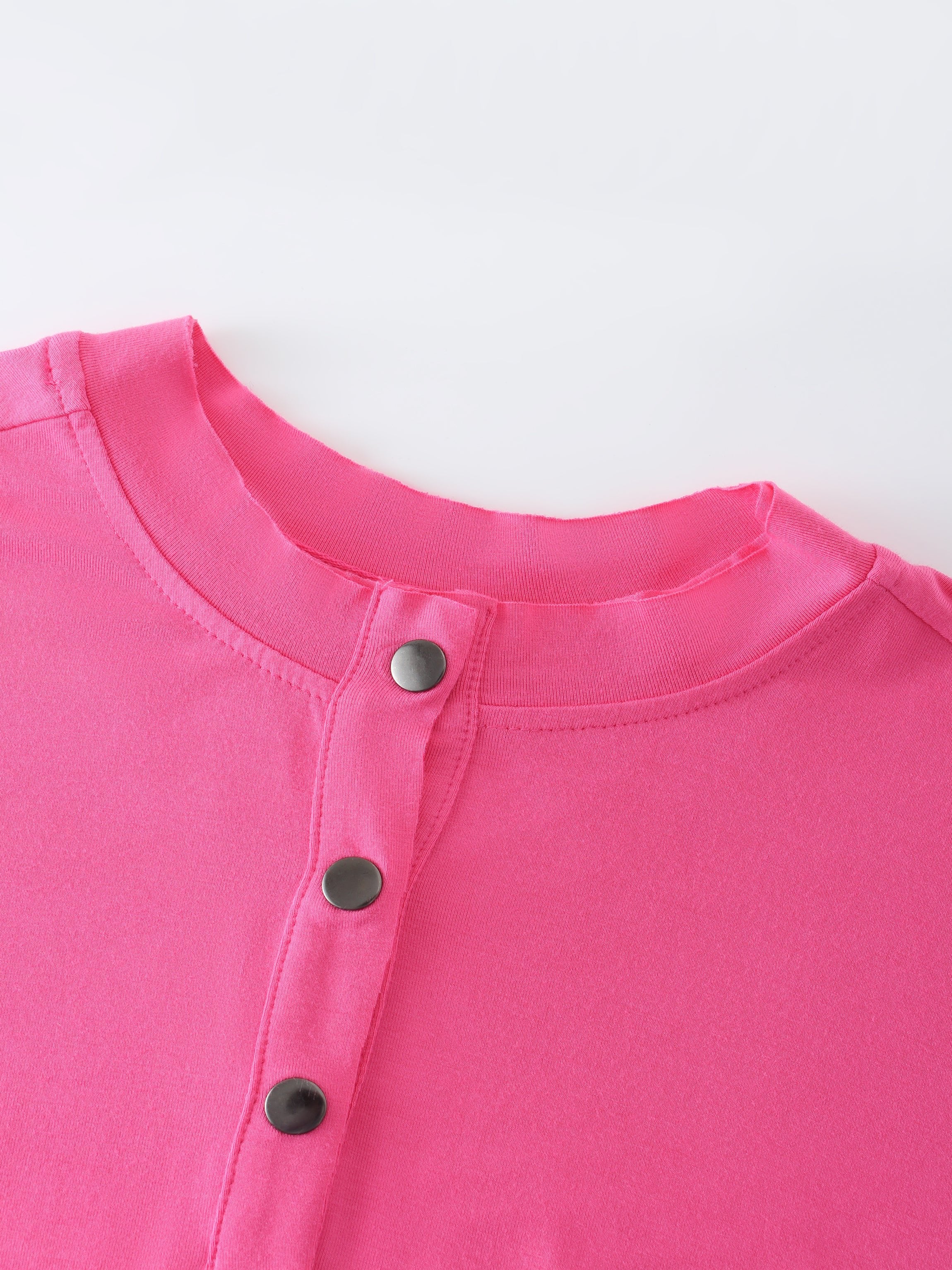 POCKET TEE-HOT PINK