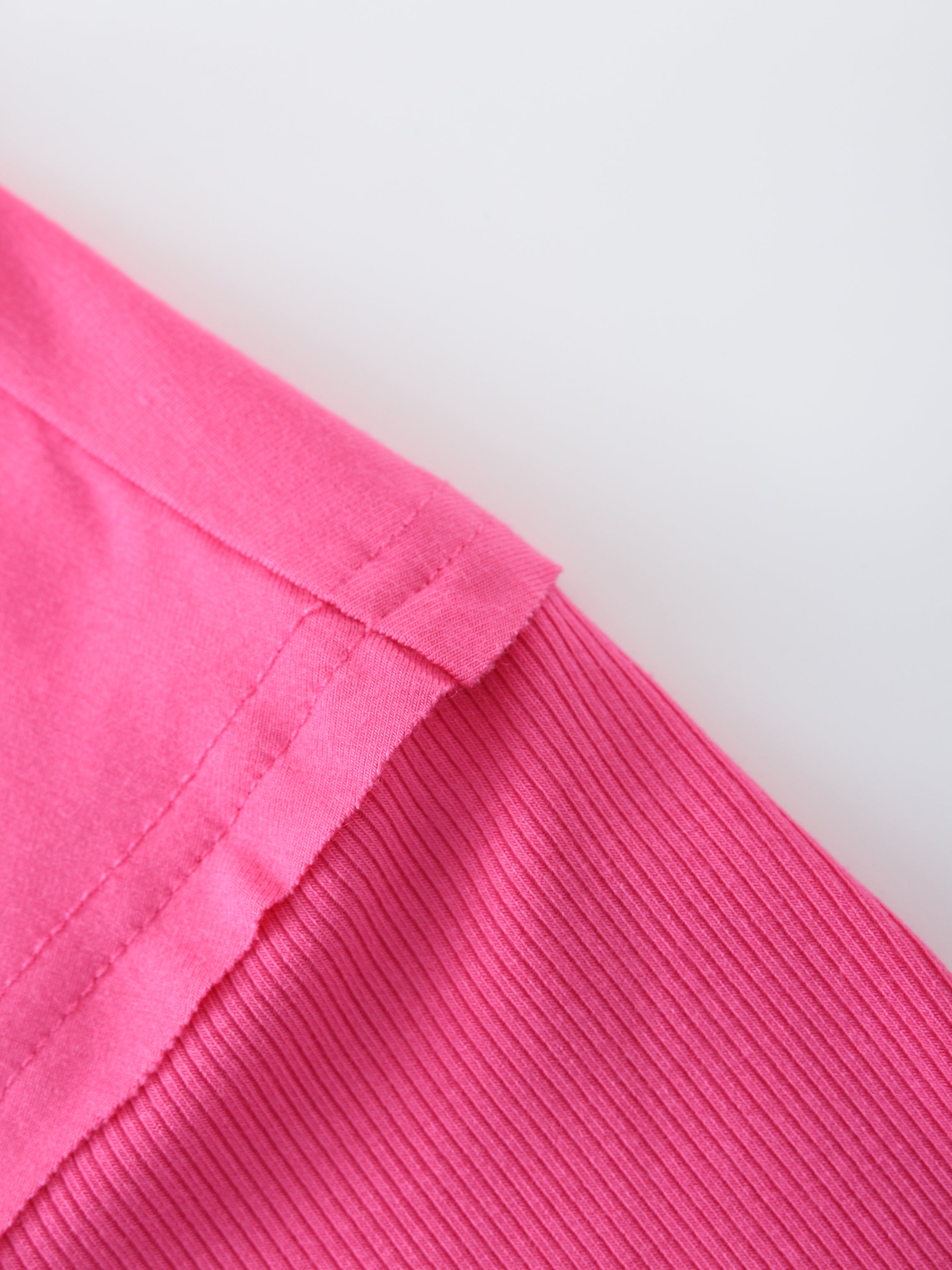 POCKET TEE-HOT PINK