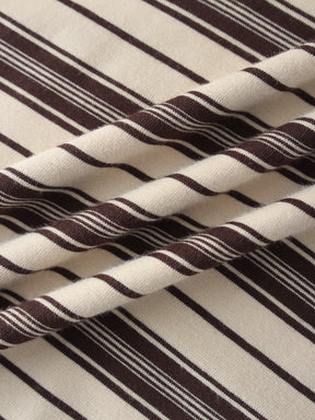 Double Stripe High V-Tan/Brown