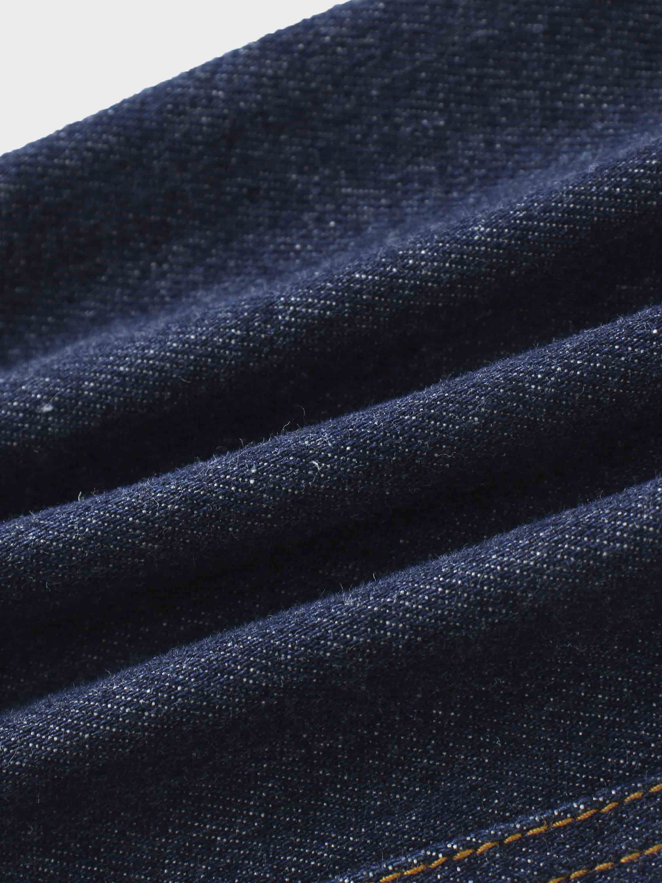 Button Design Denim Skirt-Blue
