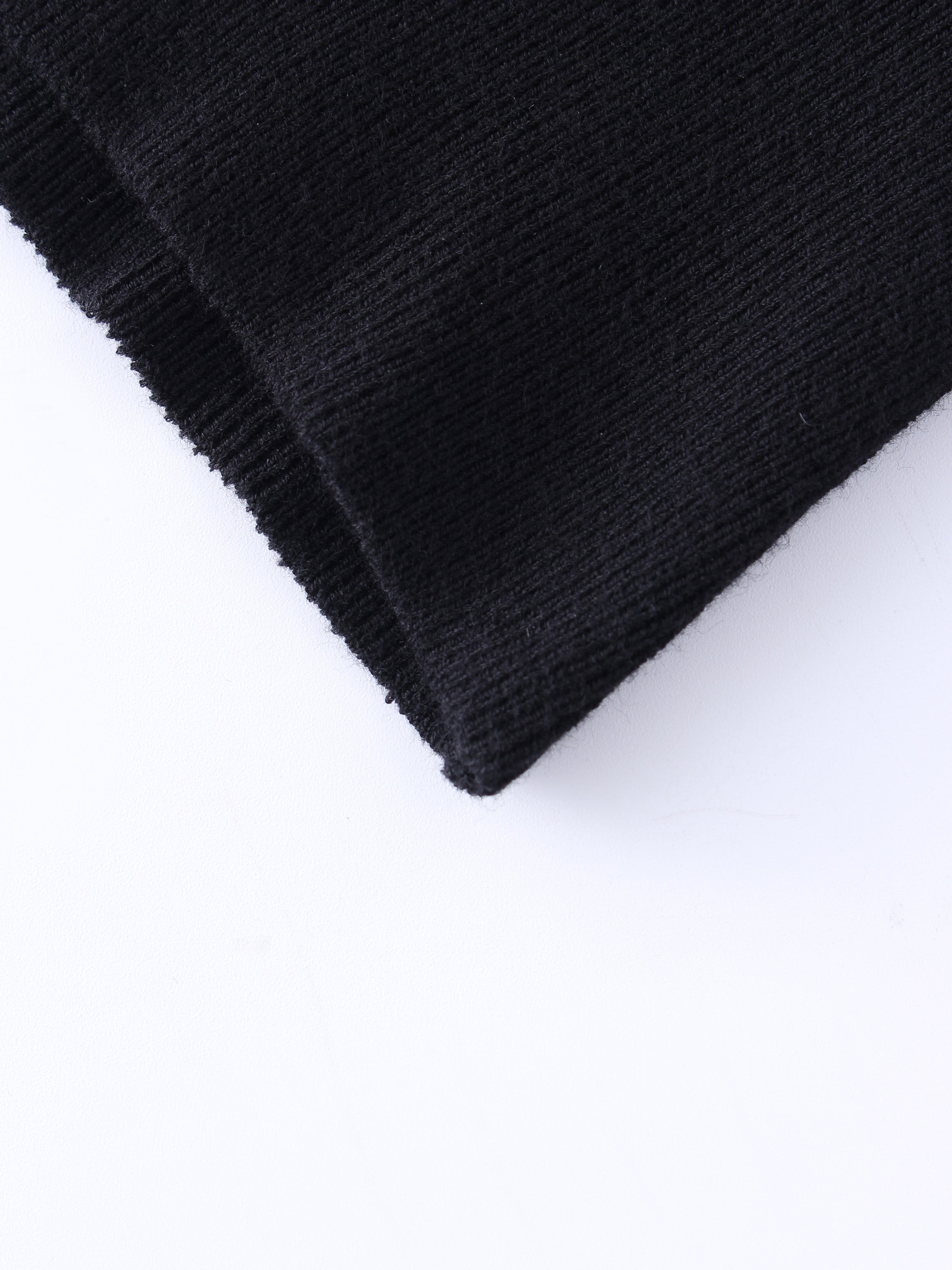 Ruched Sweater-Black