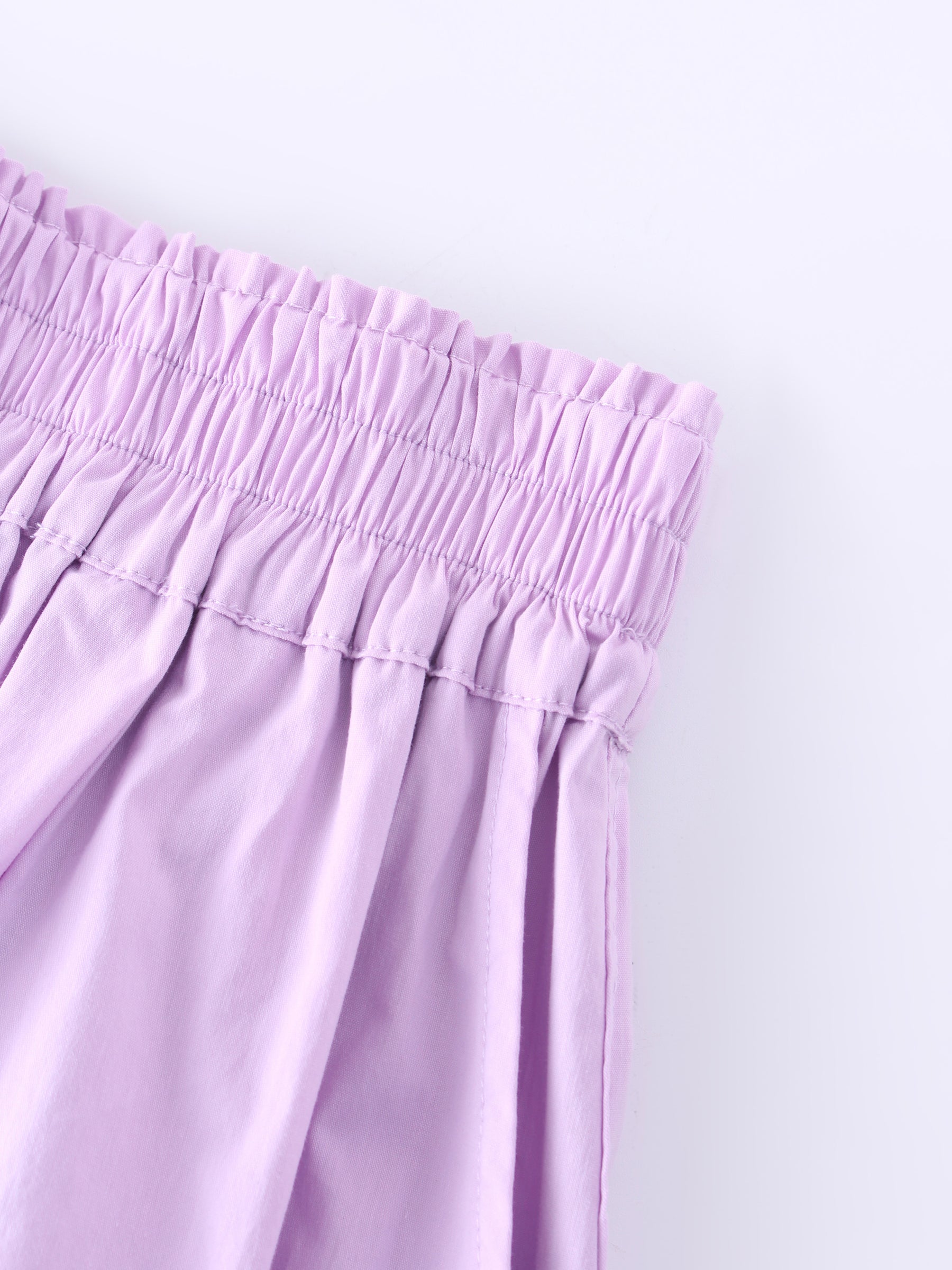 Gathered Waist Skirt-Lavender