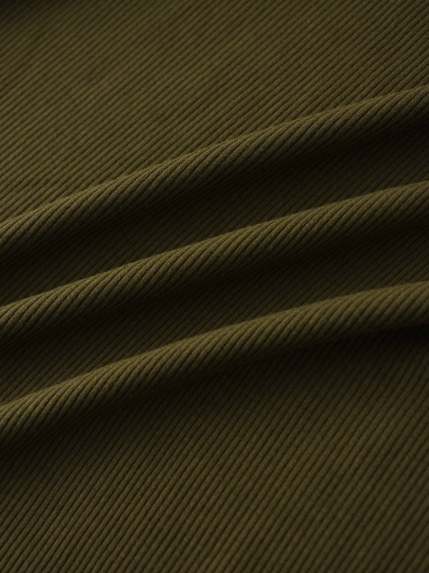 RIBBED HIGH V 3Q-CHOCOLATE BROWN