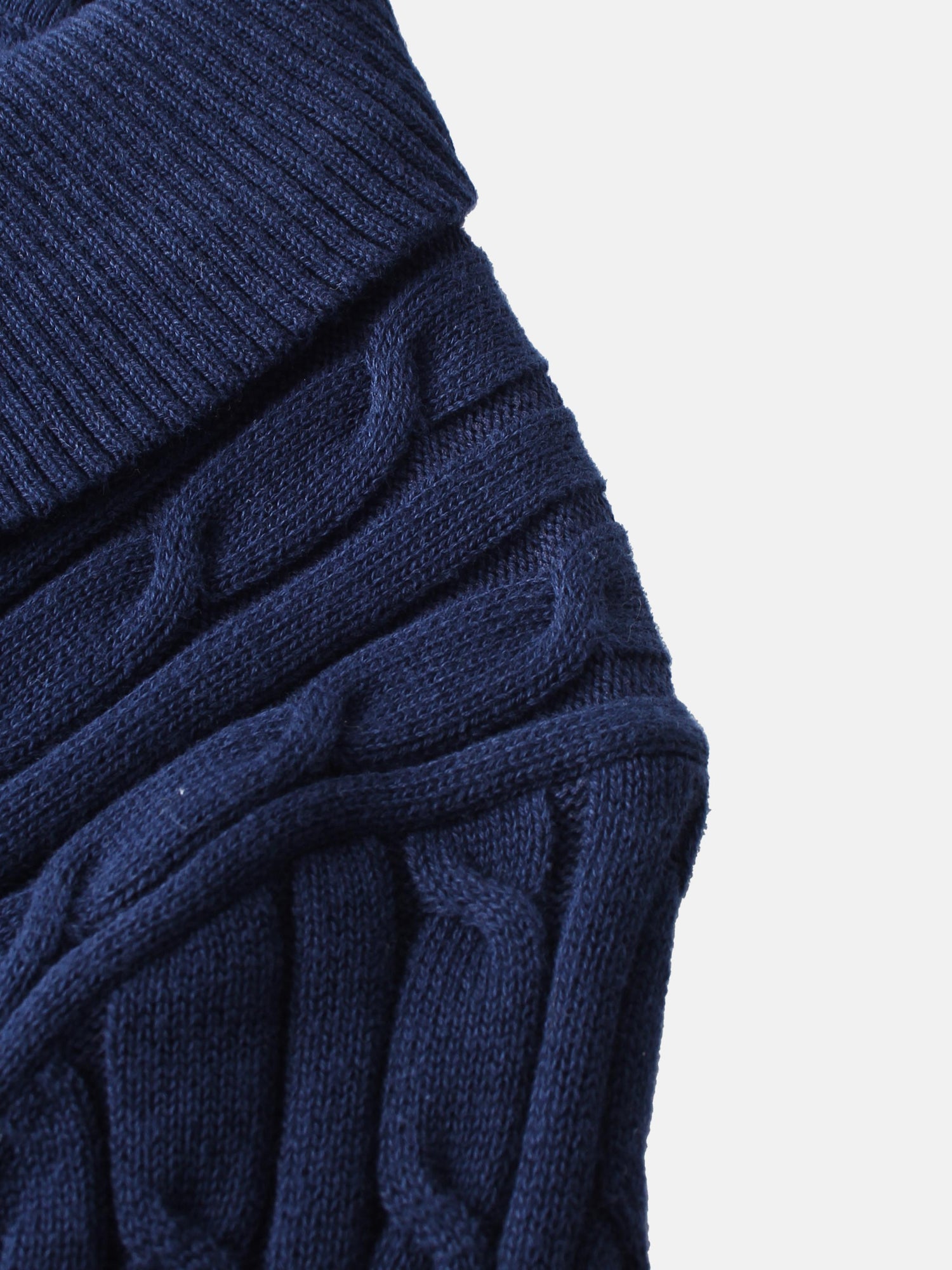 Mix Stripe Cable Sweater - Blue and Green