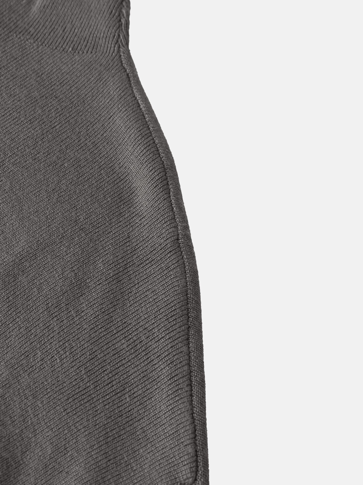 Thin Knit Center Cable Sweater - Warm Taupe