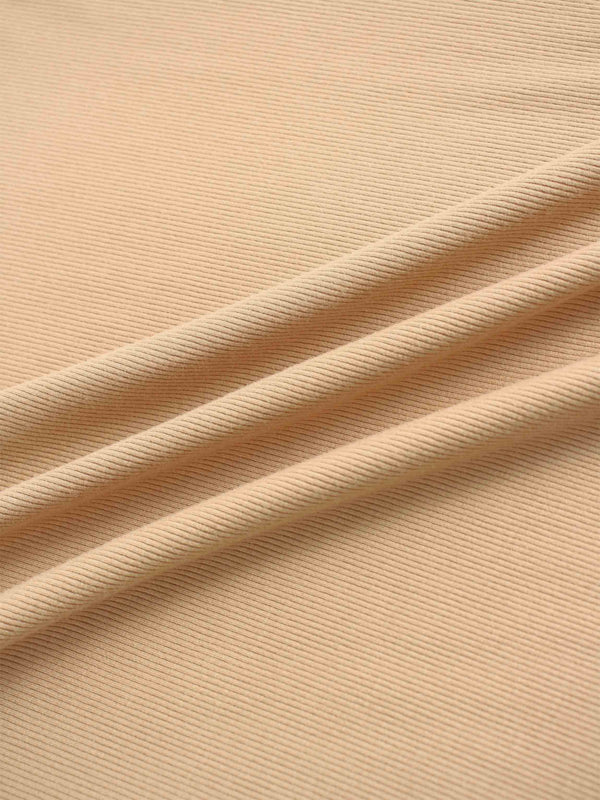 CREW RIBBED DOLMAN-TAUPE