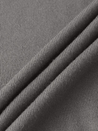Thin Knit Center Cable Sweater - Warm Taupe