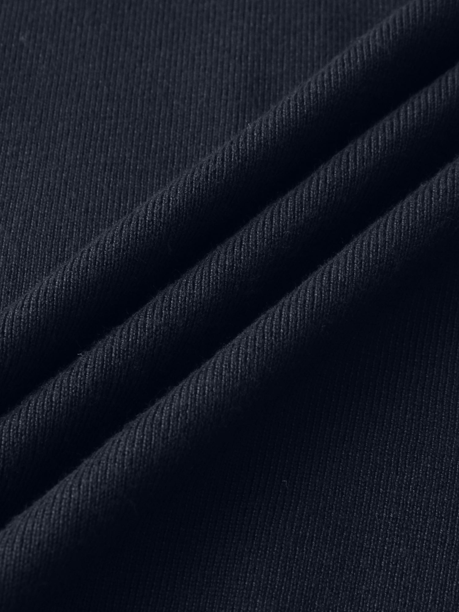 Thin Knit Center Cable Sweater - Navy