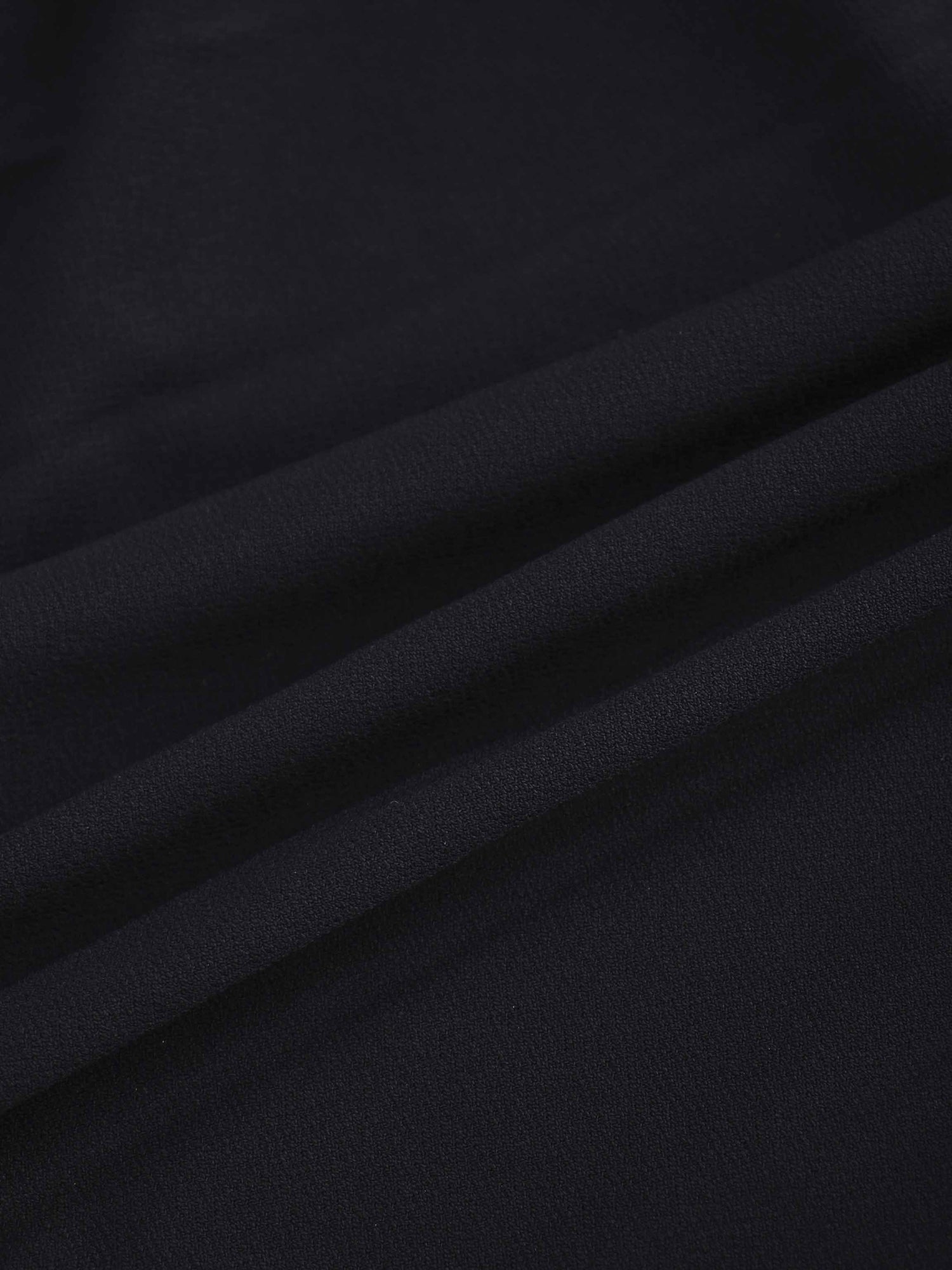 Front Knot Pleat Dress 50&quot;-Black