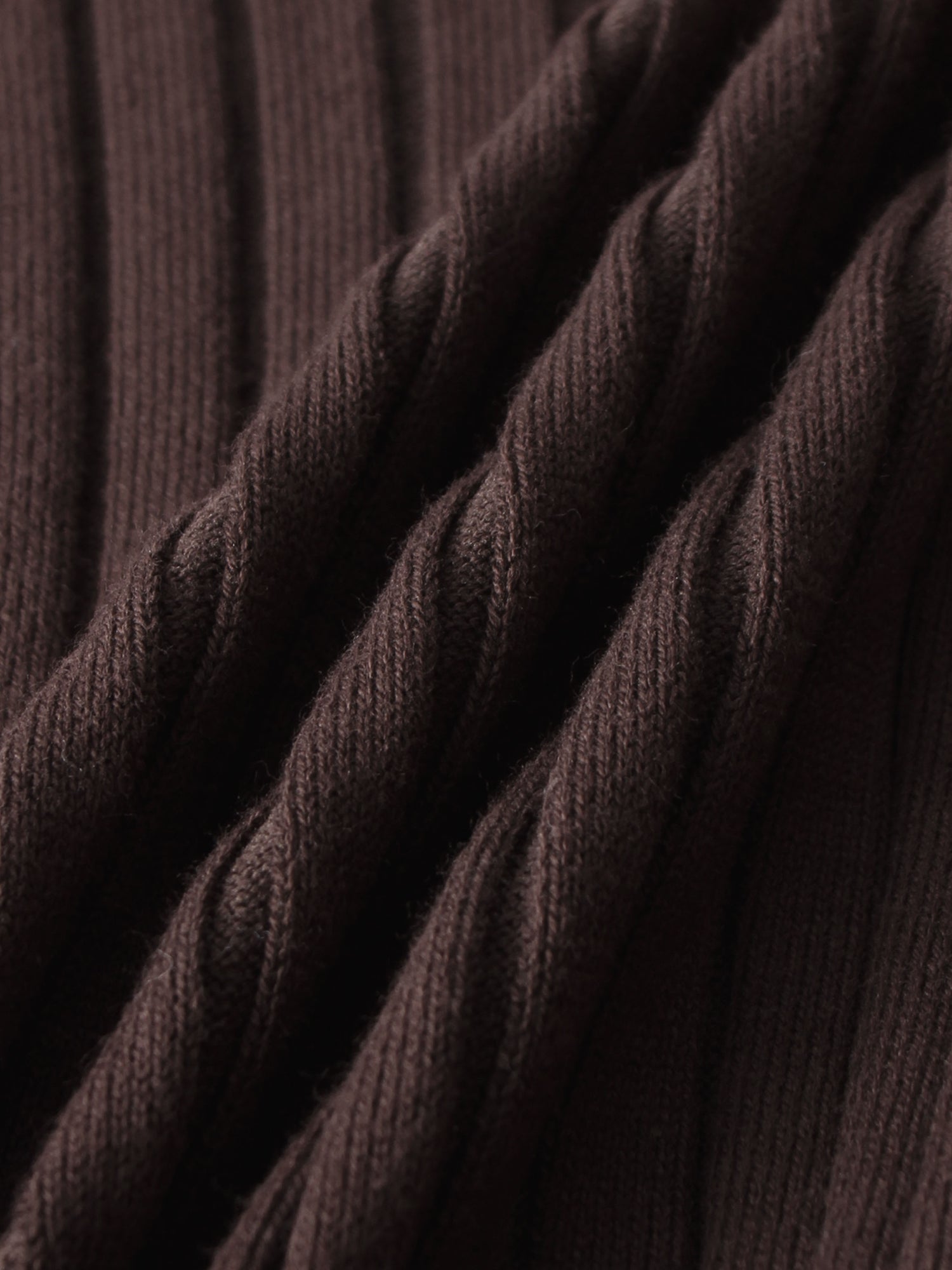 Lightweight Ribbed Cardigan 17" - Brown