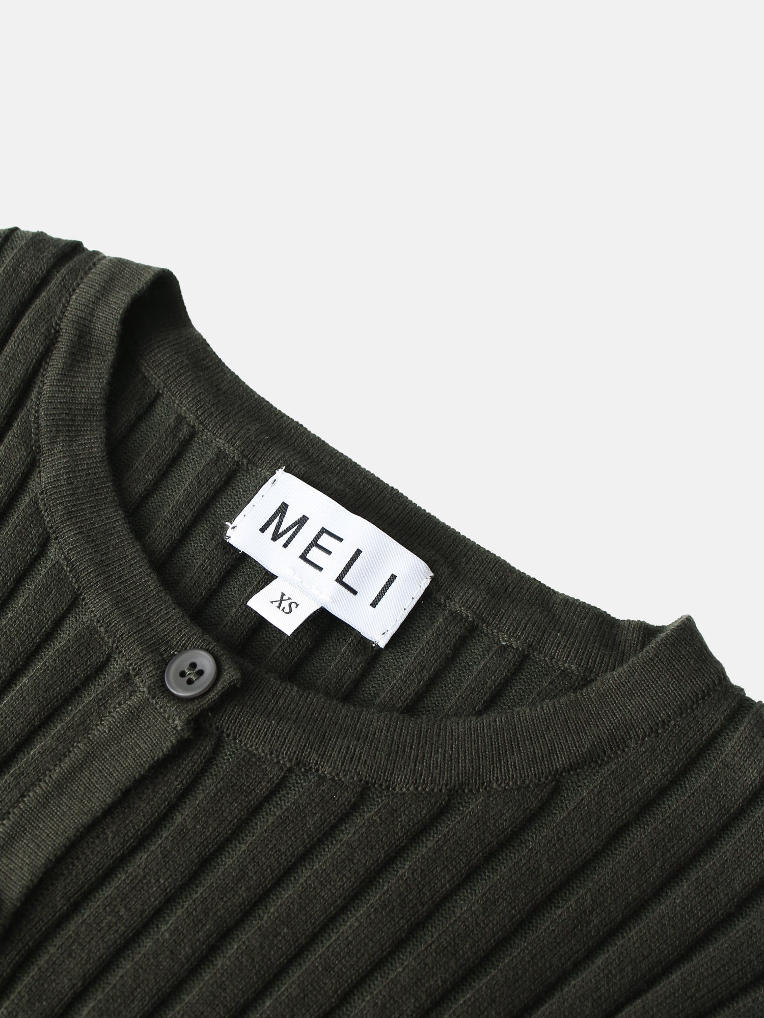 Lightweight Ribbed Cardigan 17" - Green