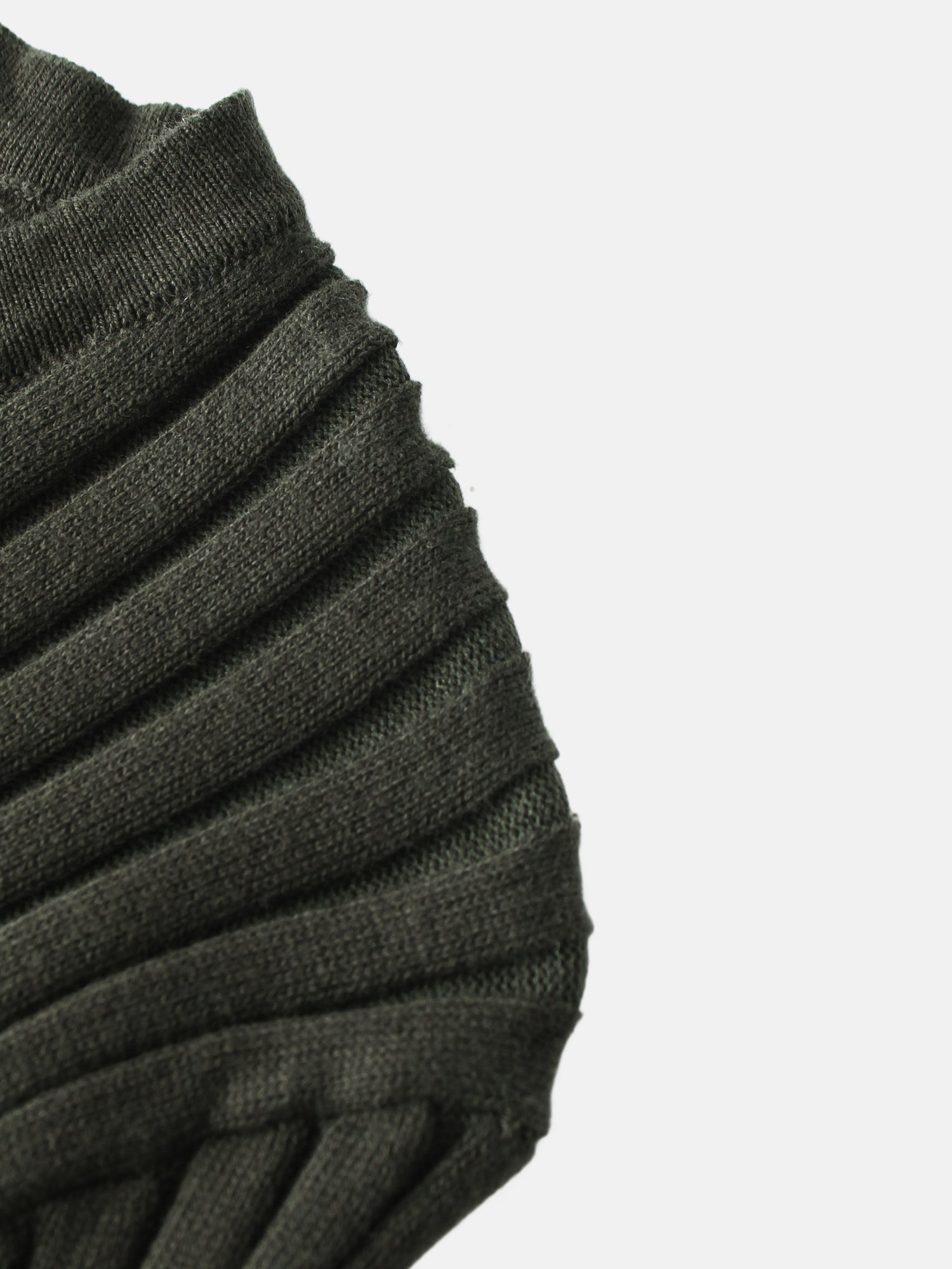Lightweight Ribbed Cardigan 17" - Green