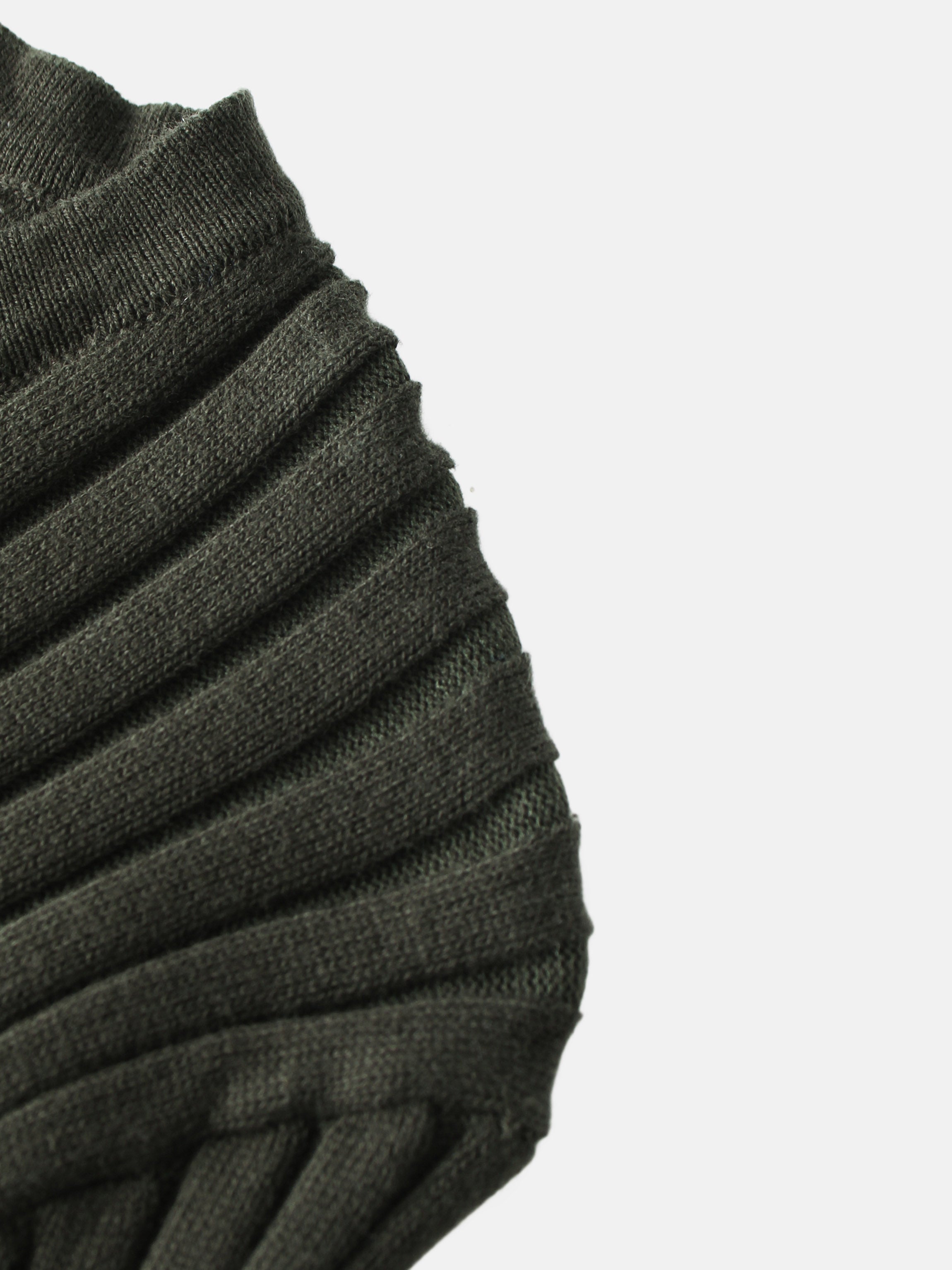 Lightweight Ribbed Cardigan 17" - Green