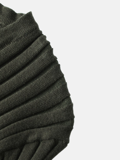 Lightweight Ribbed Cardigan 17" - Green