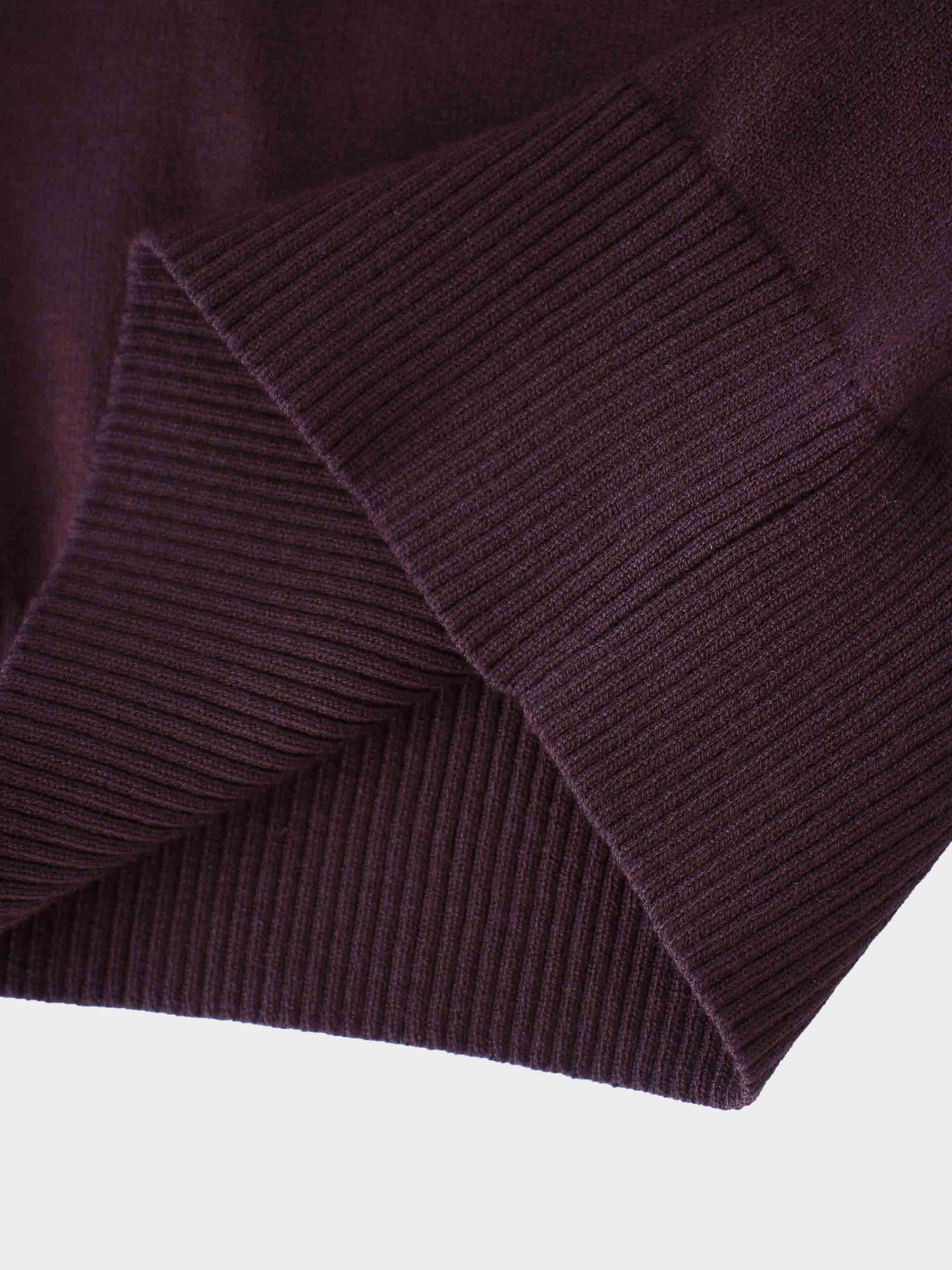 Beaded Turtleneck-Burgundy