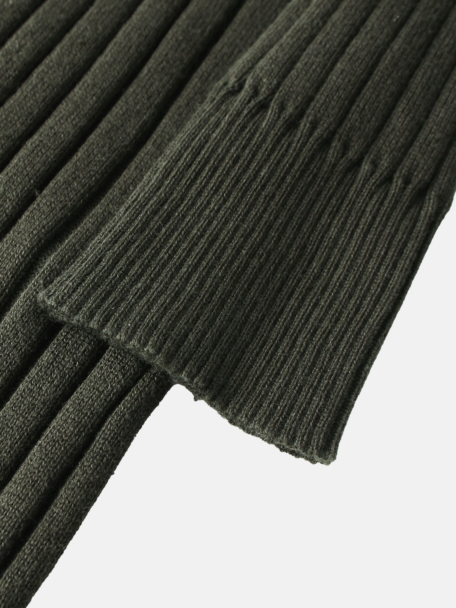 Lightweight Ribbed Cardigan 17" - Green