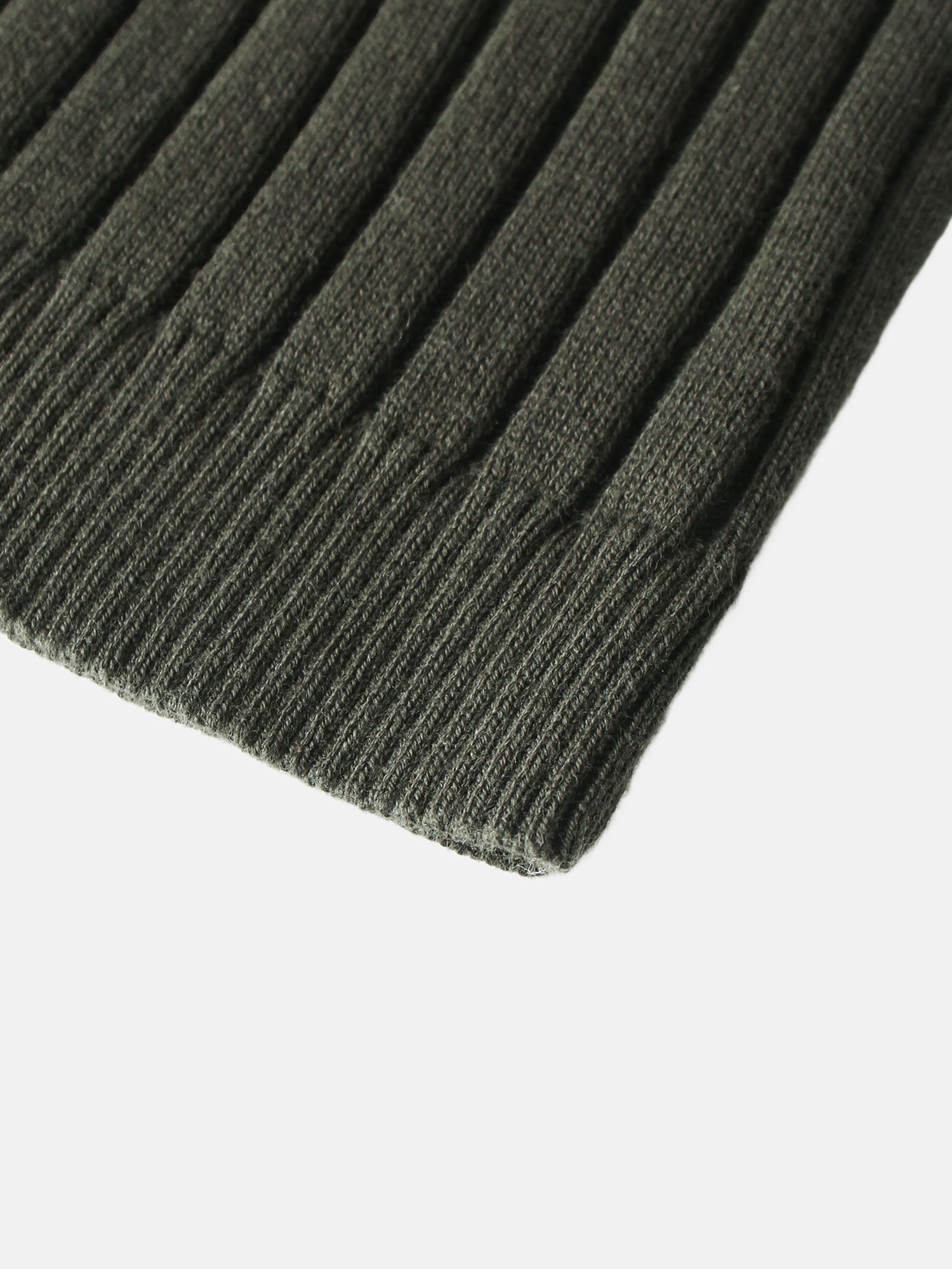 Lightweight Ribbed Cardigan 17" - Green