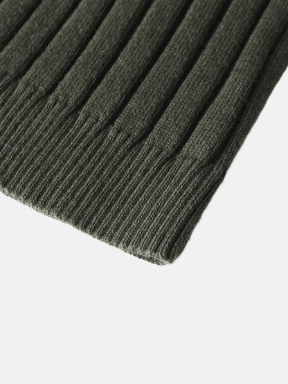 Lightweight Ribbed Cardigan 17" - Green