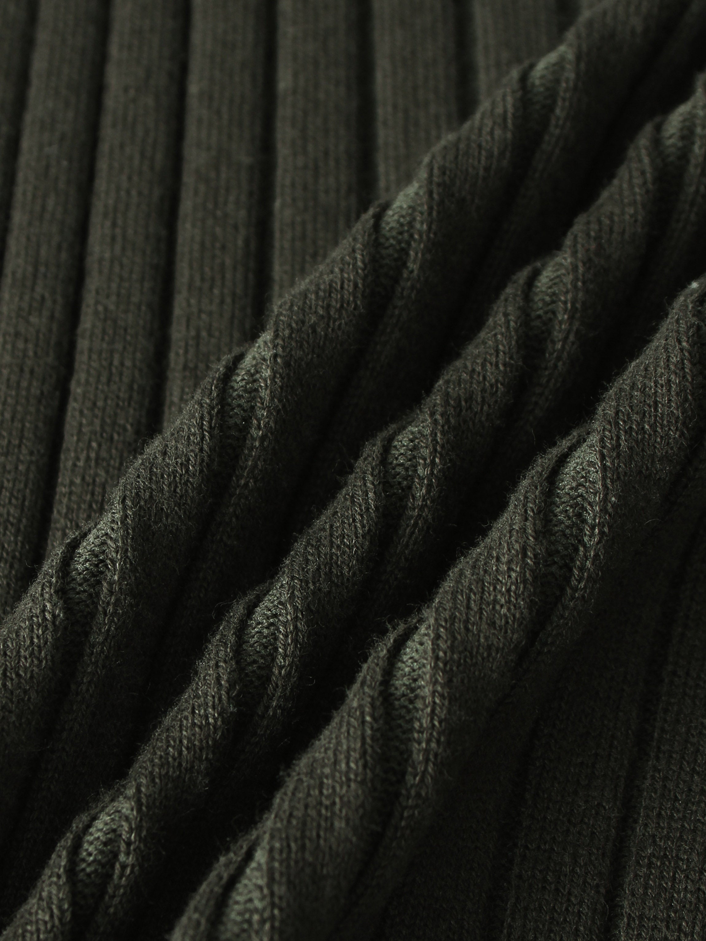 Lightweight Ribbed Cardigan 17" - Green