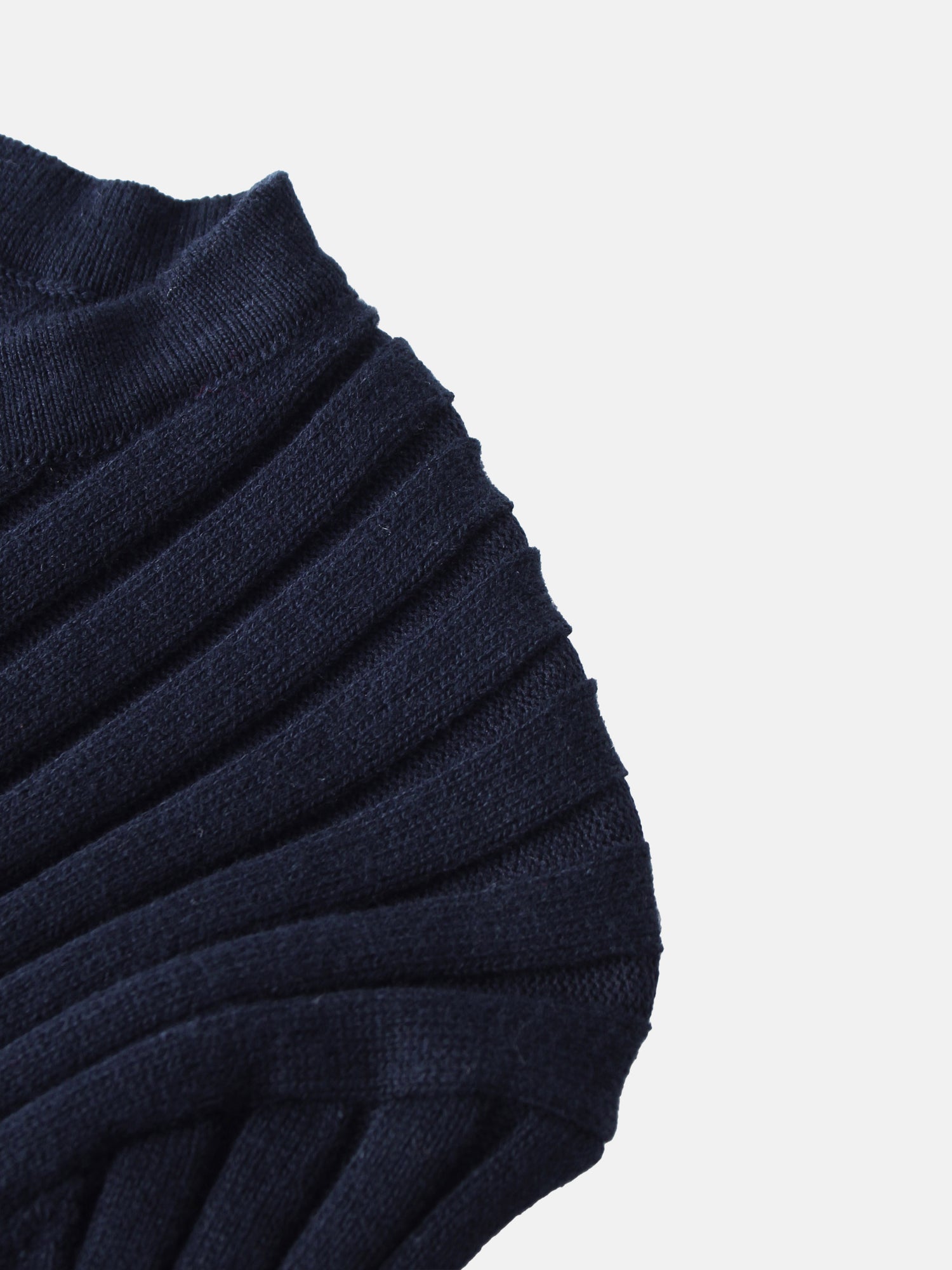 Lightweight Ribbed Cardigan 17"- Navy