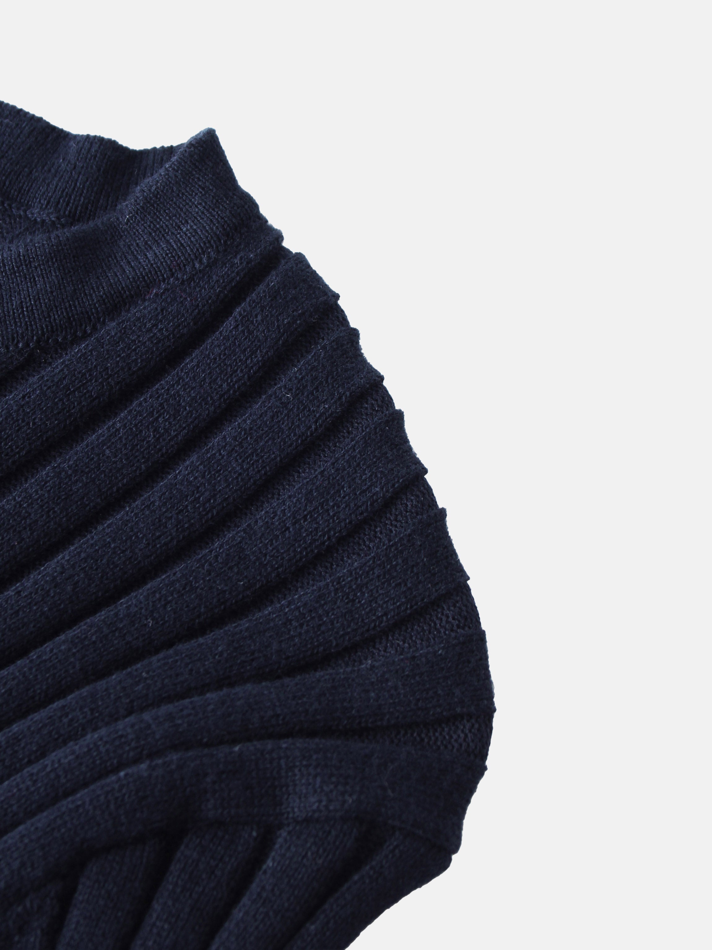 Lightweight Ribbed Cardigan 17"- Navy