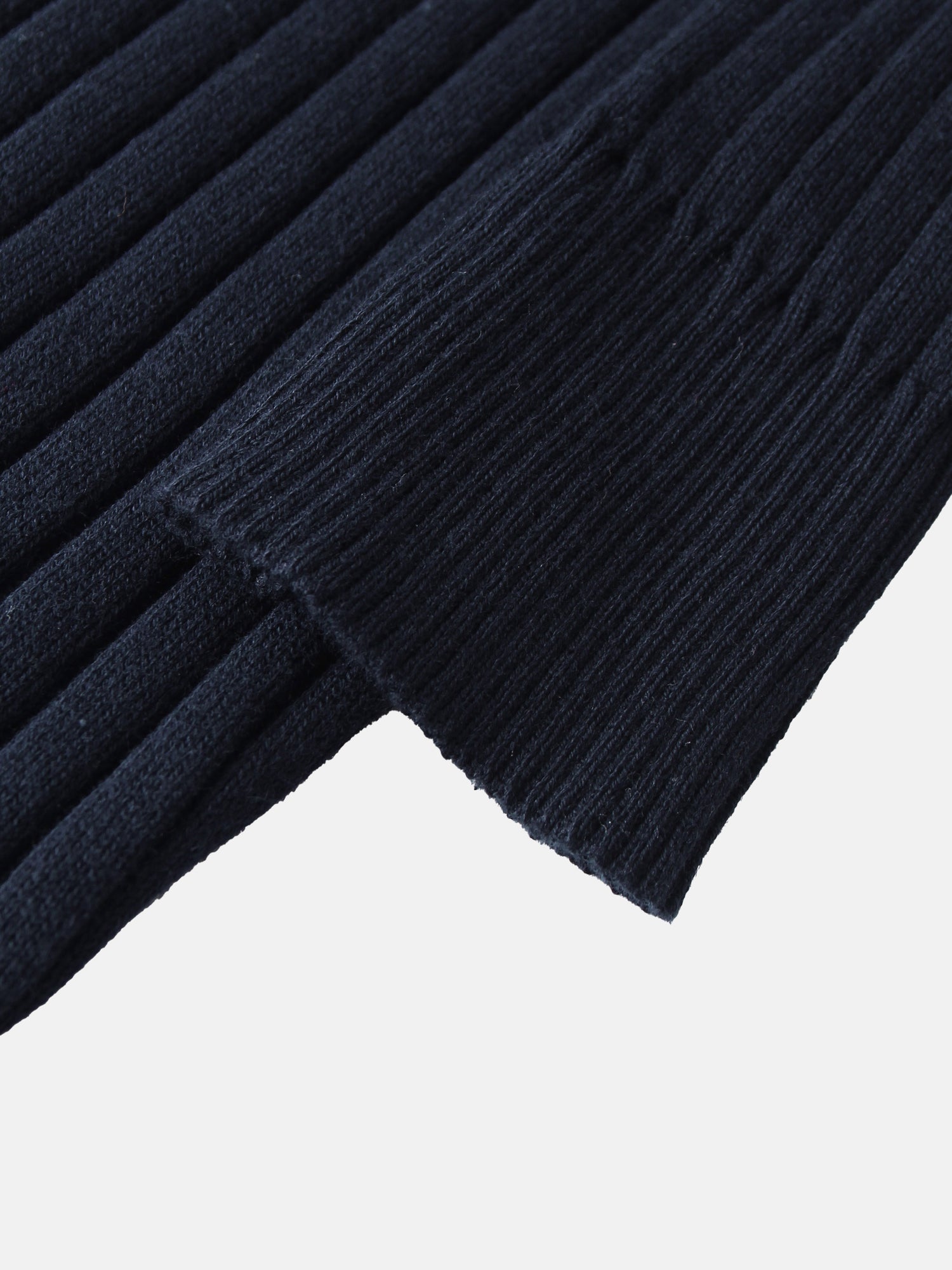 Lightweight Ribbed Cardigan 17"- Navy