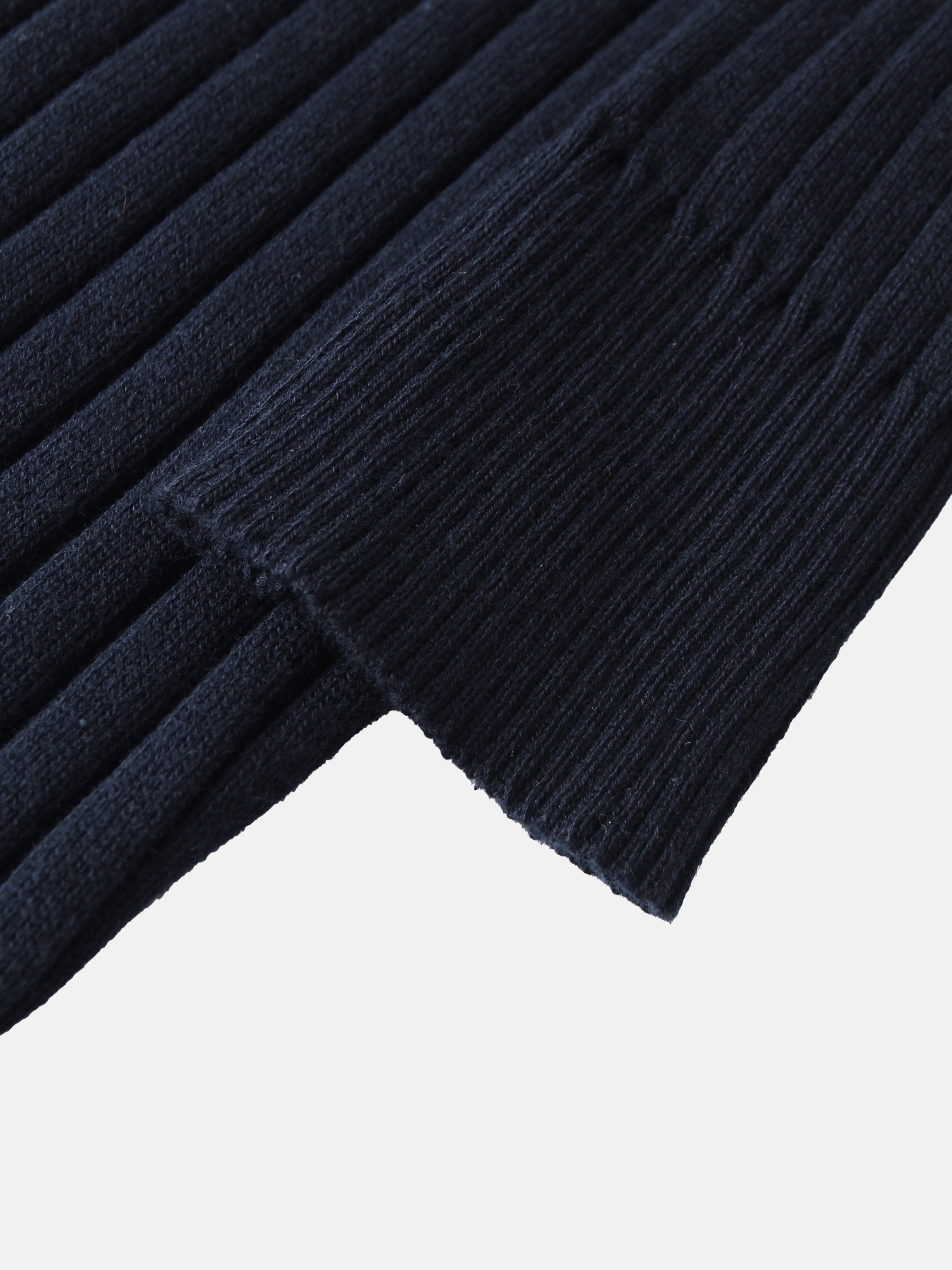 Lightweight Ribbed Cardigan 17"- Navy