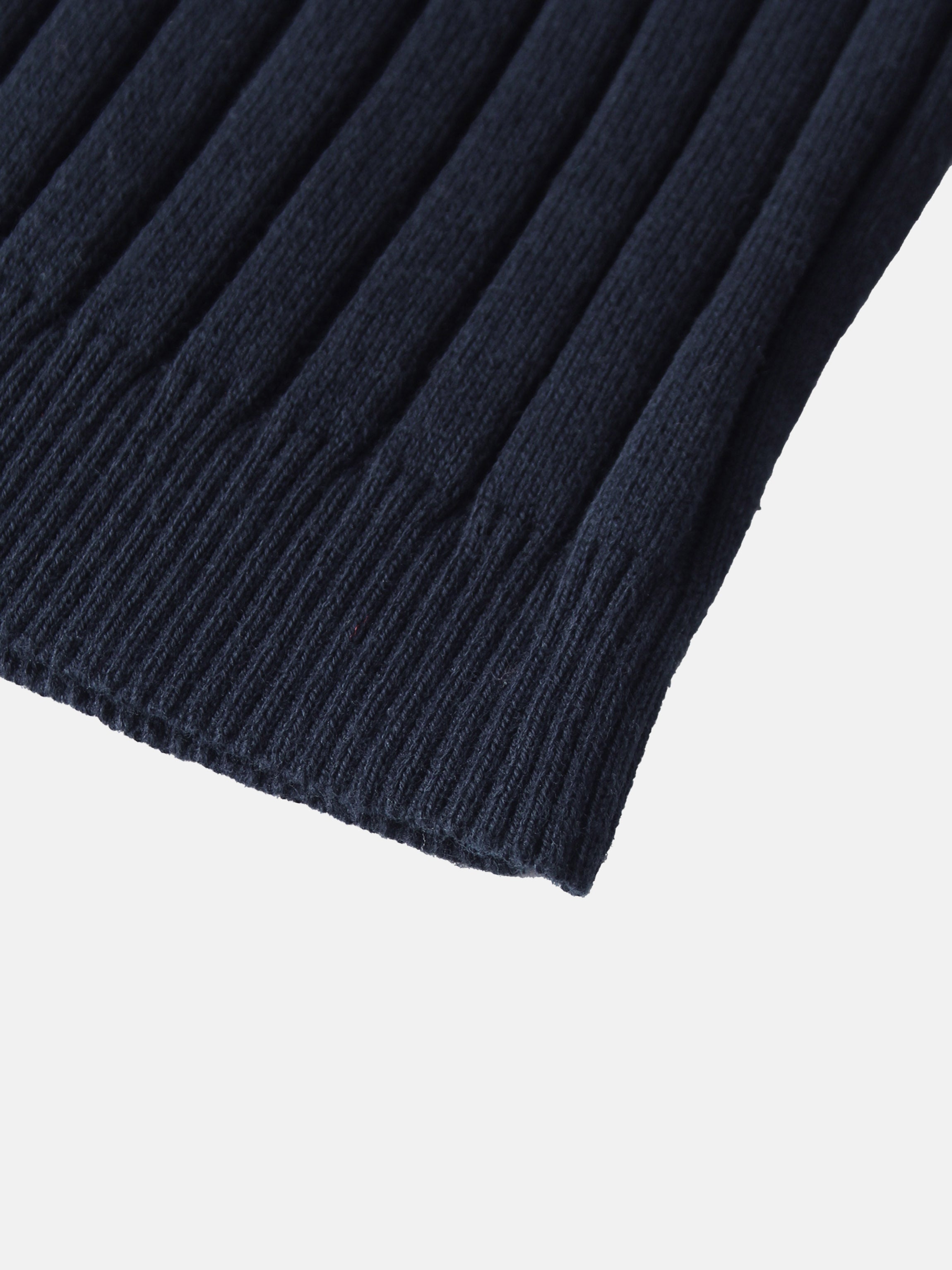 Lightweight Ribbed Cardigan 17"- Navy