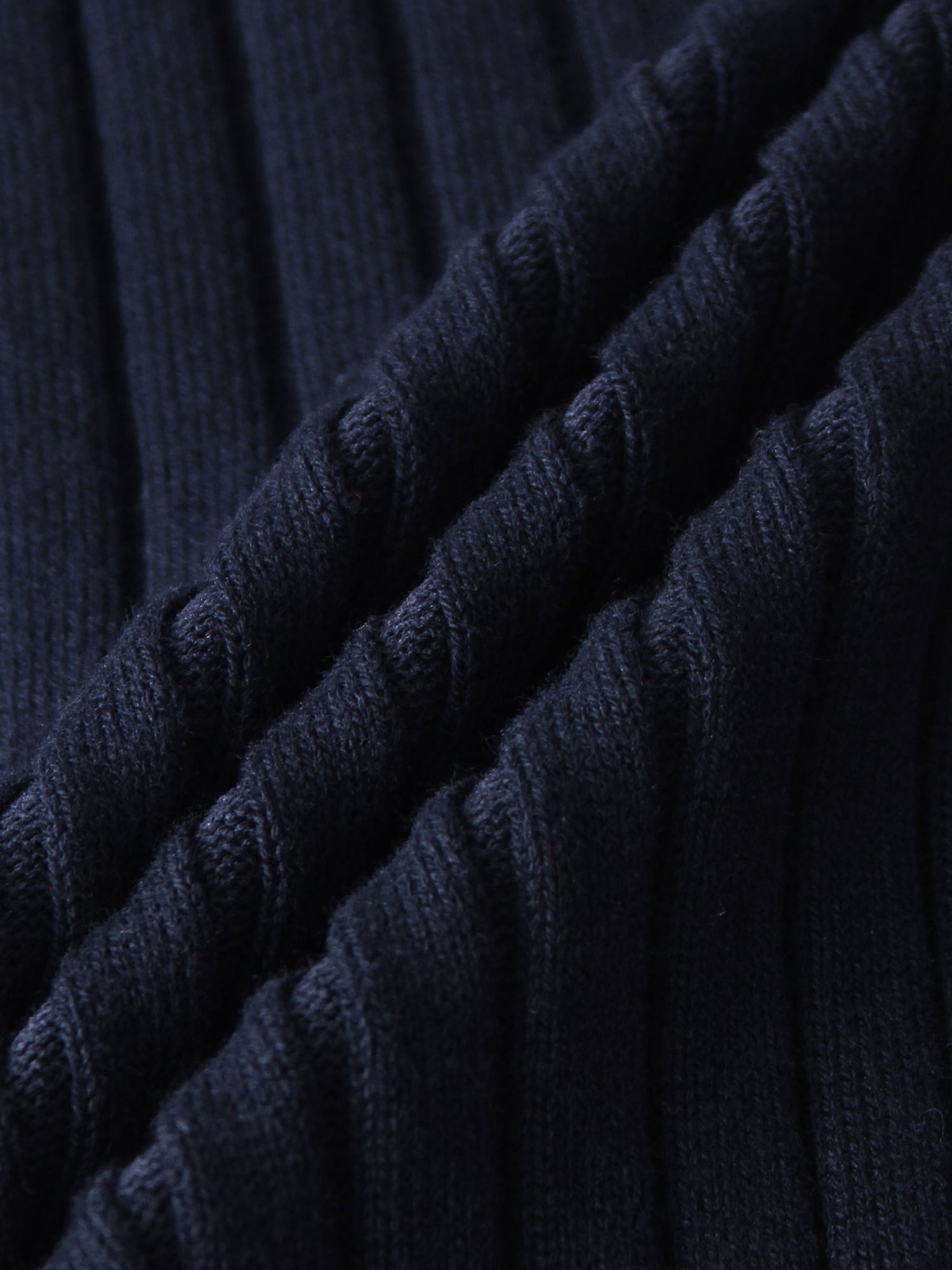 Lightweight Ribbed Cardigan 17"- Navy