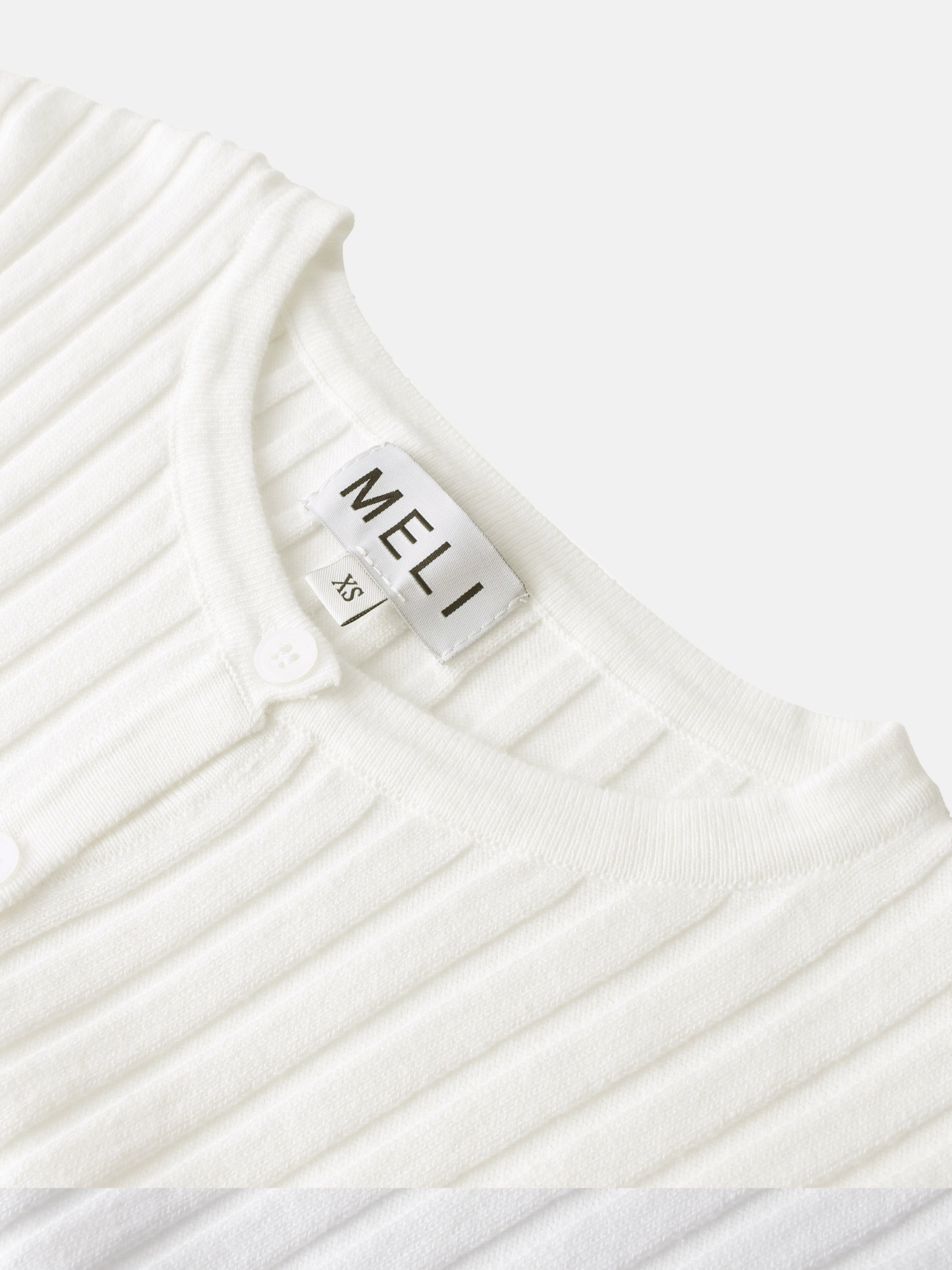 Lightweight Ribbed Cardigan 17" - Cream