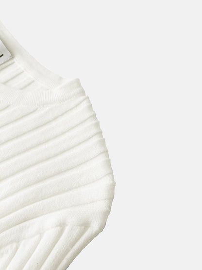Lightweight Ribbed Cardigan 17" - Cream